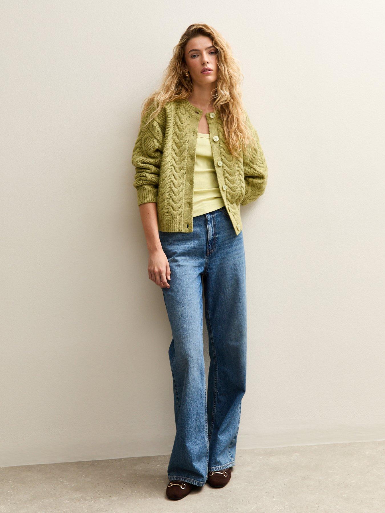 Image 3 of 5 of New Look Square Neck Vest Top - Light Green