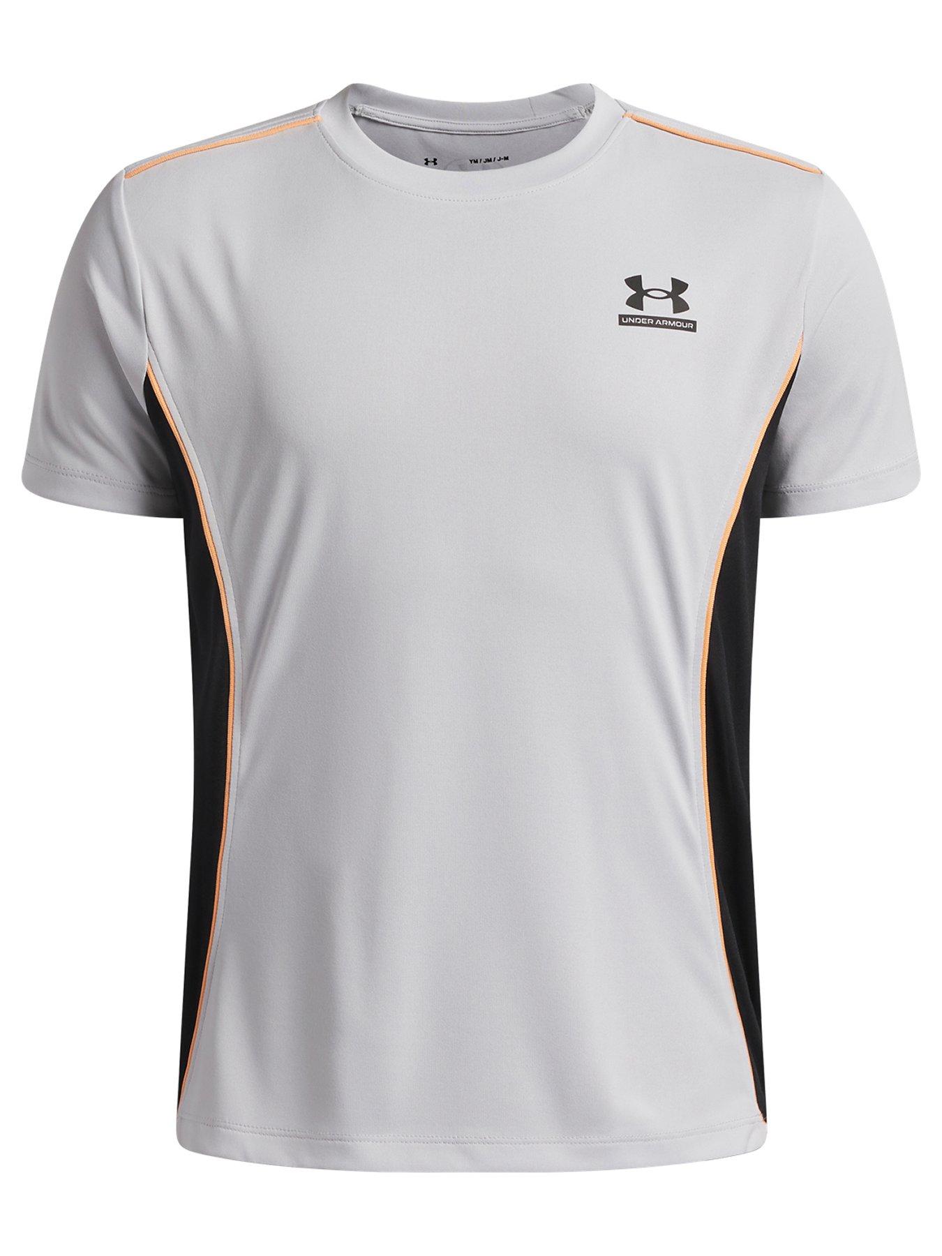 UNDER ARMOUR Junior Boys Training Tech Short Sleeve Crew Neck T-Shirt - Grey