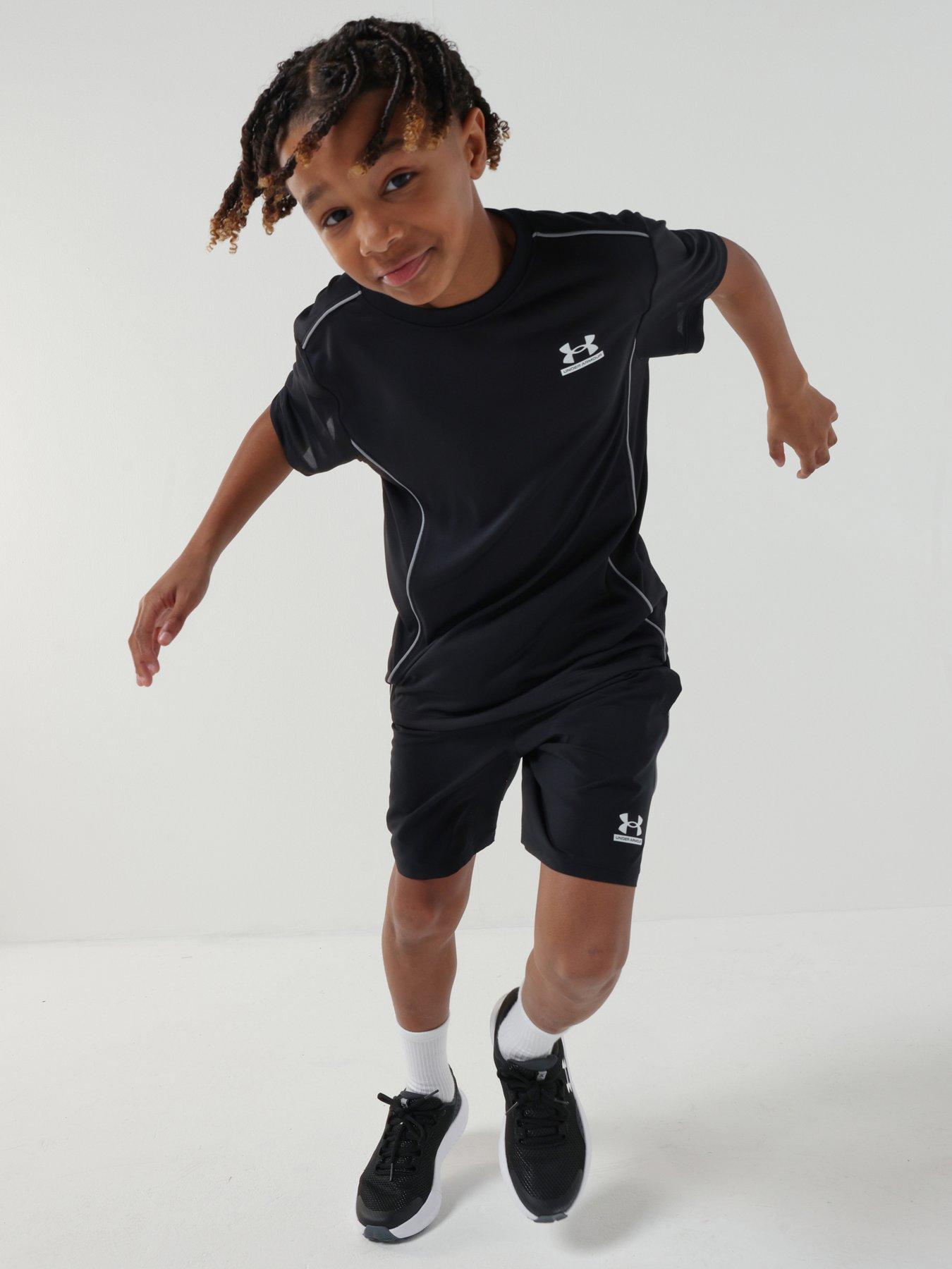 Image 3 of 7 of UNDER ARMOUR Junior Boys Training Tech Short Sleeve Crew Neck T-Shirt - Black