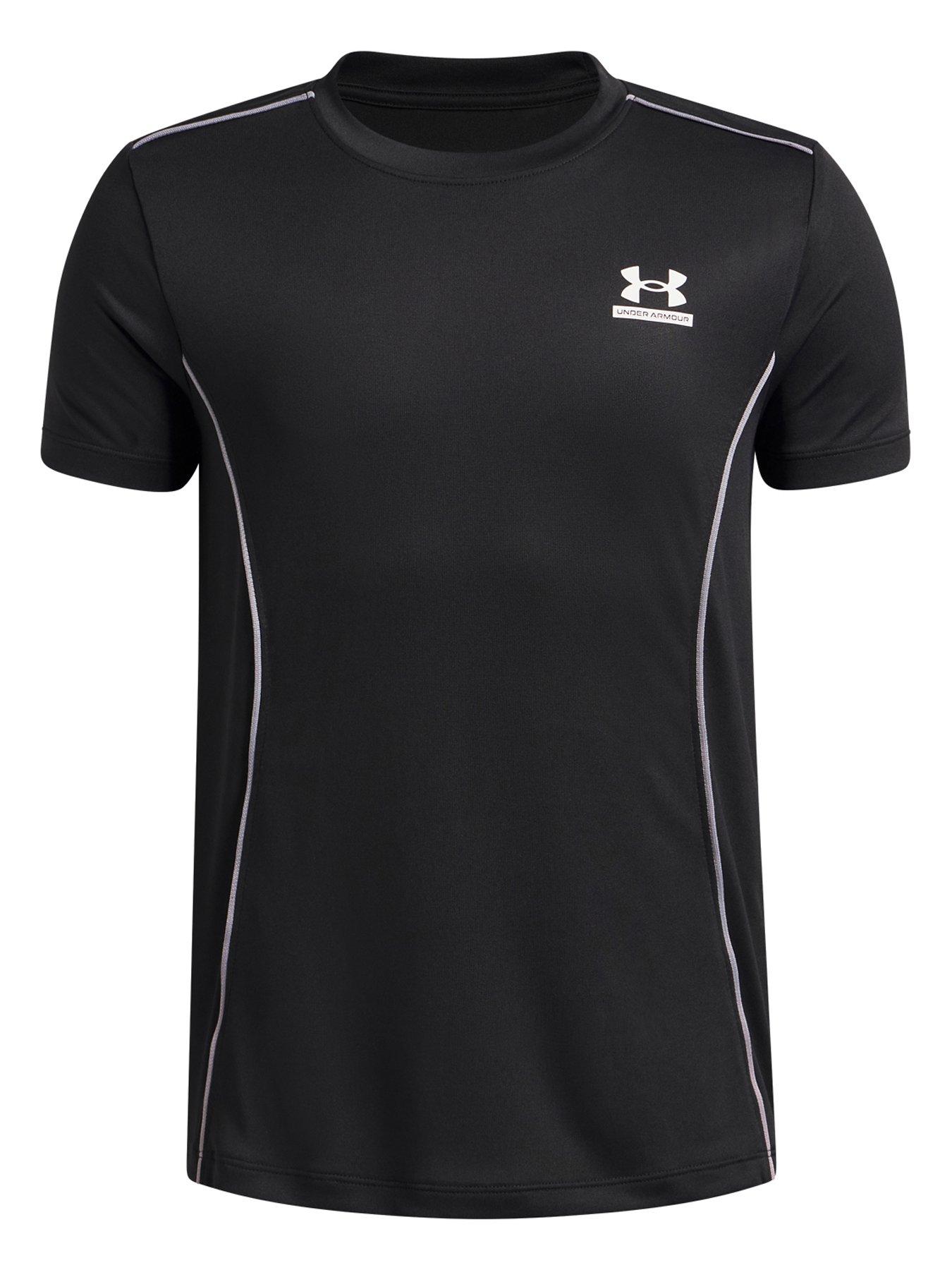 Image 7 of 7 of UNDER ARMOUR Junior Boys Training Tech Short Sleeve Crew Neck T-Shirt - Black