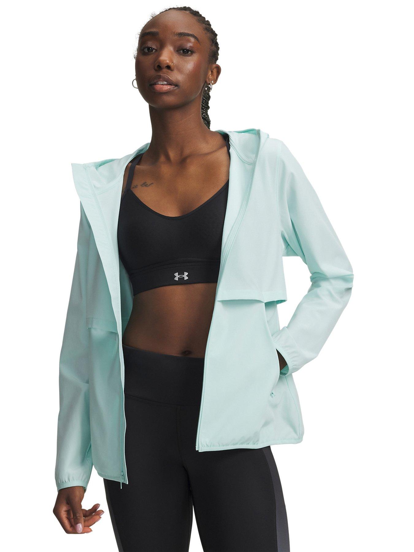 UNDER ARMOUR Womens Running Launch CW Jacket - Green
