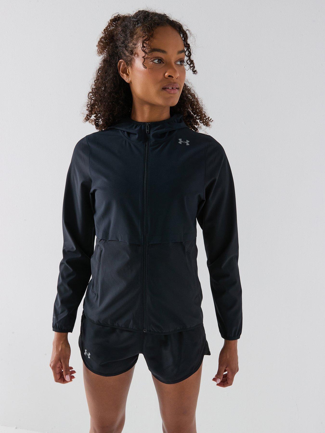 UNDER ARMOUR Womens Running Launch Jacket - Black