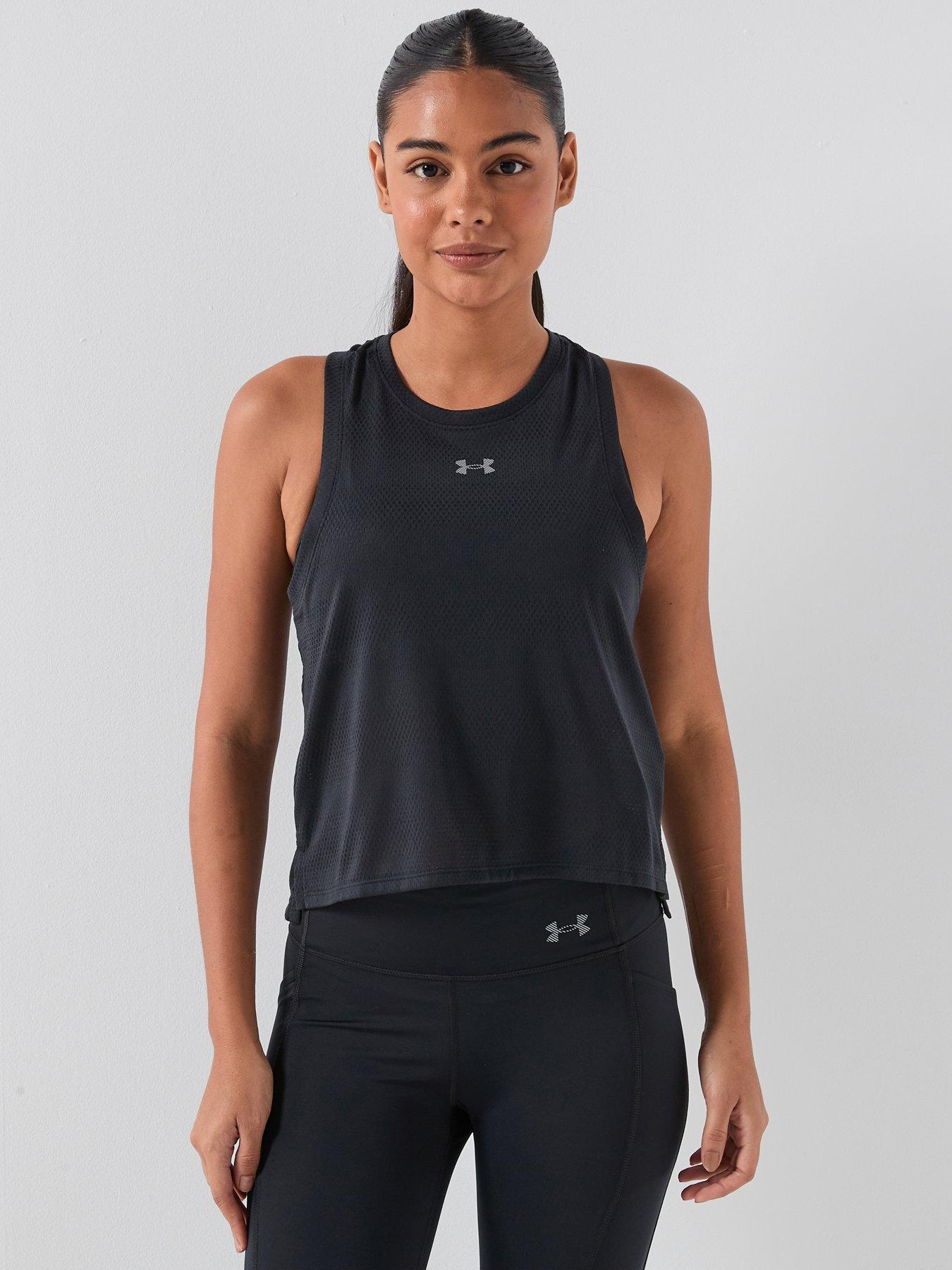 UNDER ARMOUR Womens Running Launch Elite Singlet, Black, Size Xs, Women
