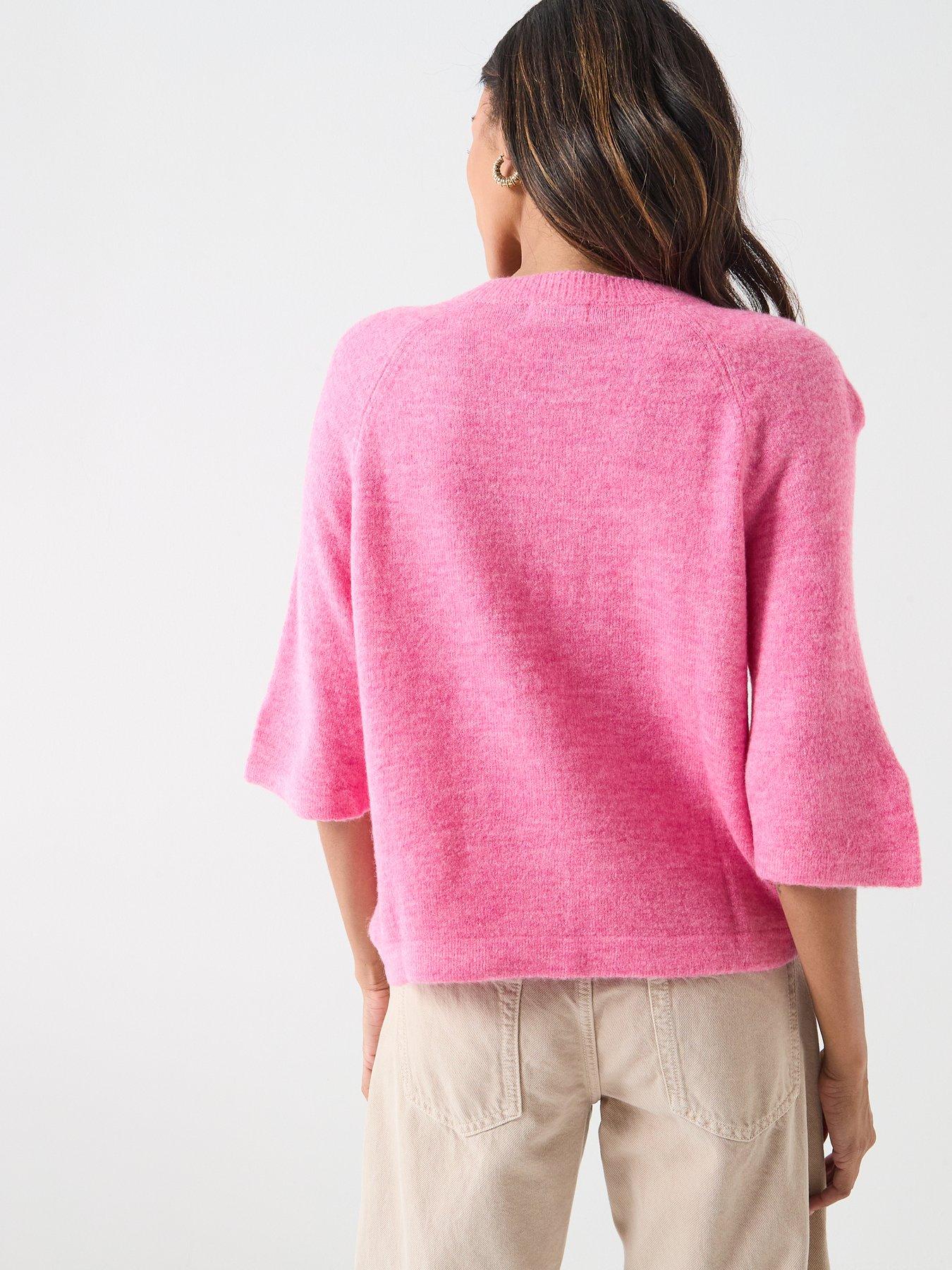 Image 2 of 5 of JDY Jdyelanora 3/4 Length Sleeve Pullover- Pink