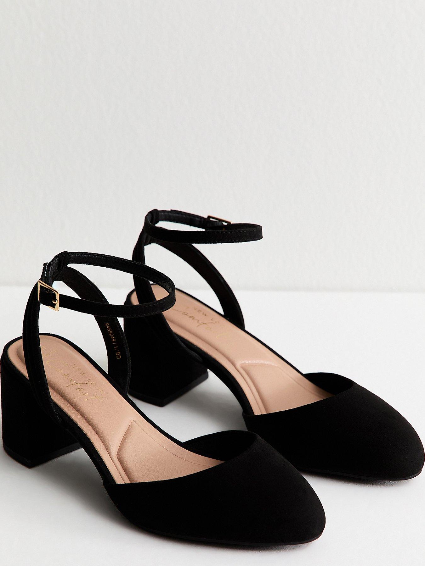Image 4 of 5 of New Look Wide Fit Closed Toe Heeled Sandals - Black