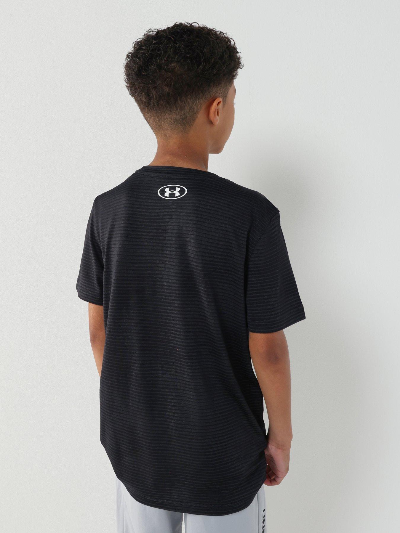 Image 2 of 6 of UNDER ARMOUR Junior Boys Training Tech Vent Short Sleeve T-Shirt - Black