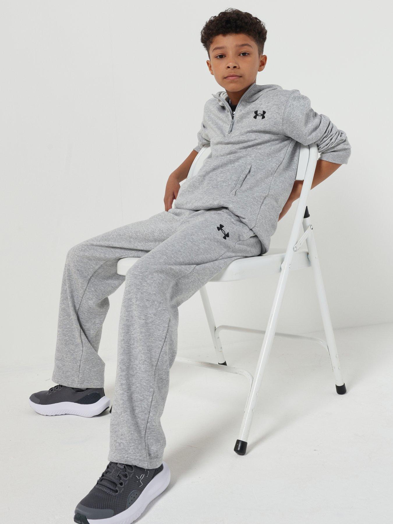 Under Armour Junior Boys Training Rival Terry Pant - Grey