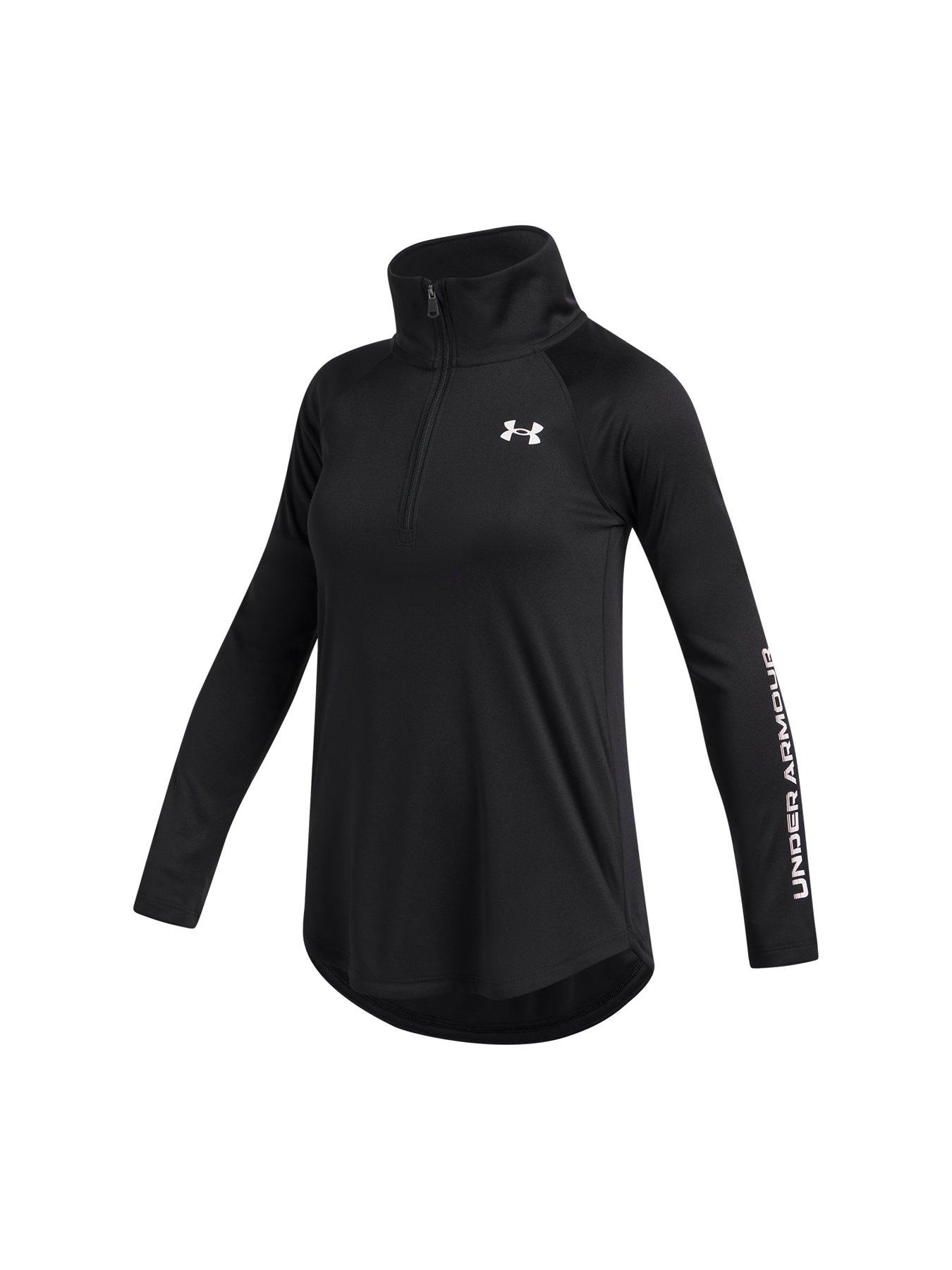 Image 3 of 3 of UNDER ARMOUR Junior Girls Training Tech 1/2 Zip - Black