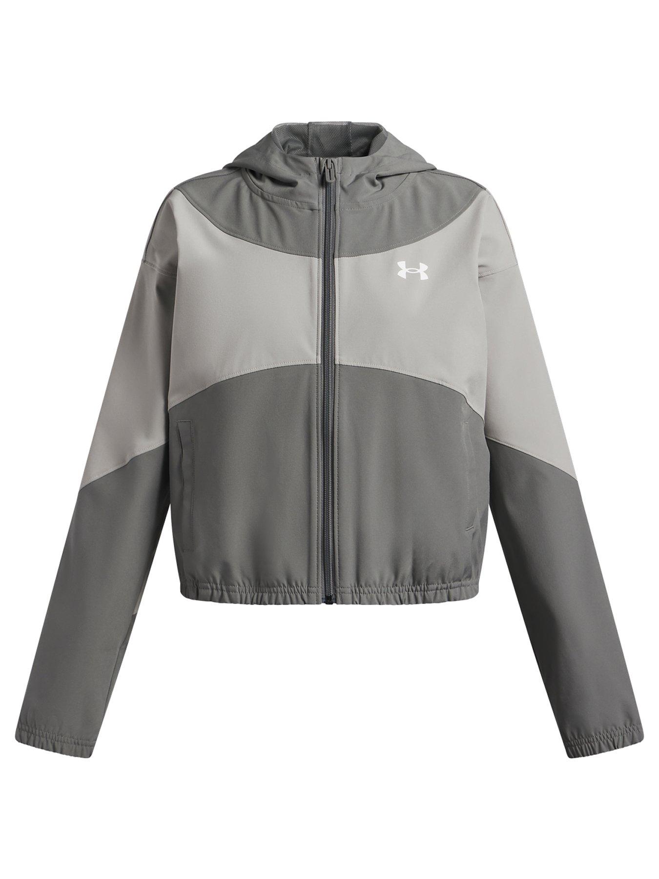 Image 1 of 3 of UNDER ARMOUR Junior Girls Training Rival Woven Jacket - Green