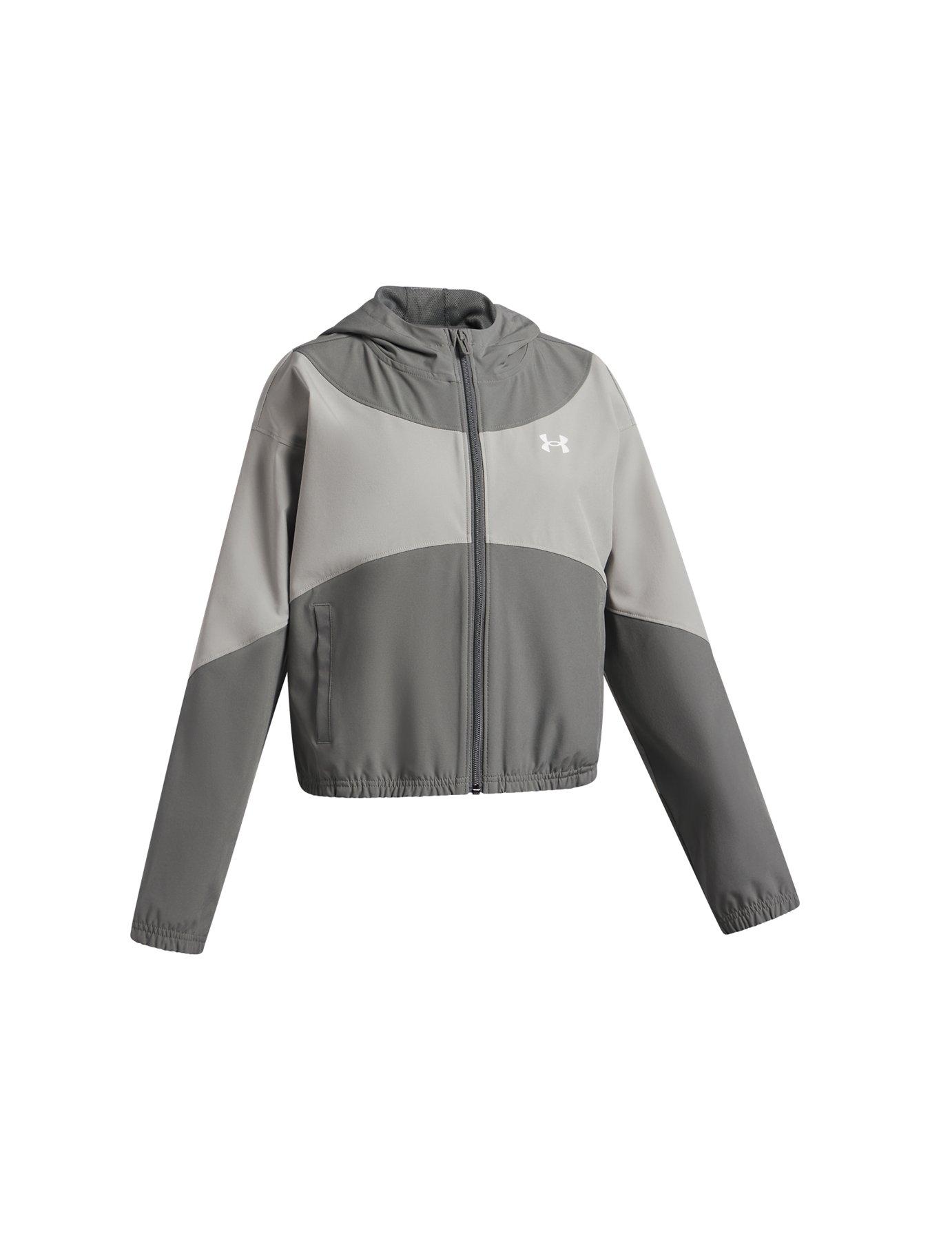 Image 3 of 3 of UNDER ARMOUR Junior Girls Training Rival Woven Jacket - Green