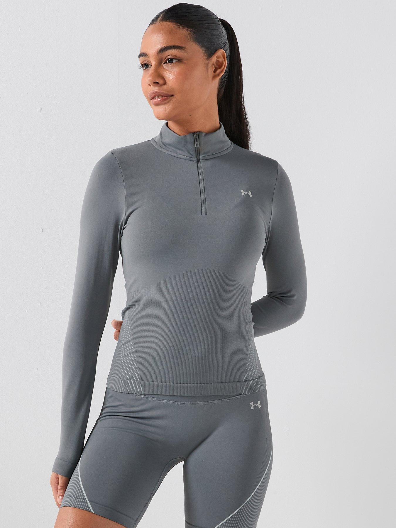 UNDER ARMOUR Womens Training Vanish Seamless 1/4 Zip - Green