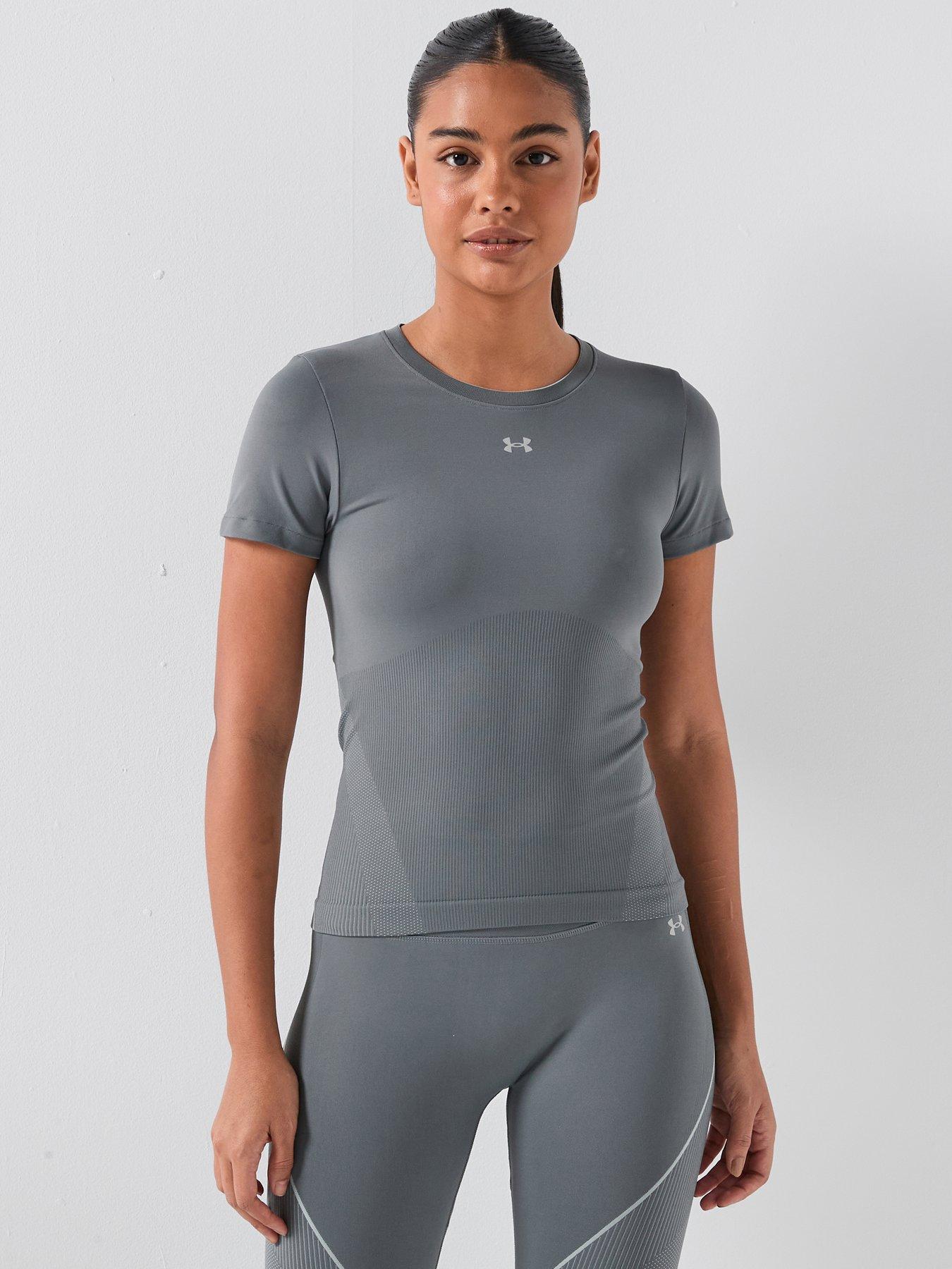 UNDER ARMOUR: Womens Training Vanish Seamless Short Sleeve T-shirt - Grey