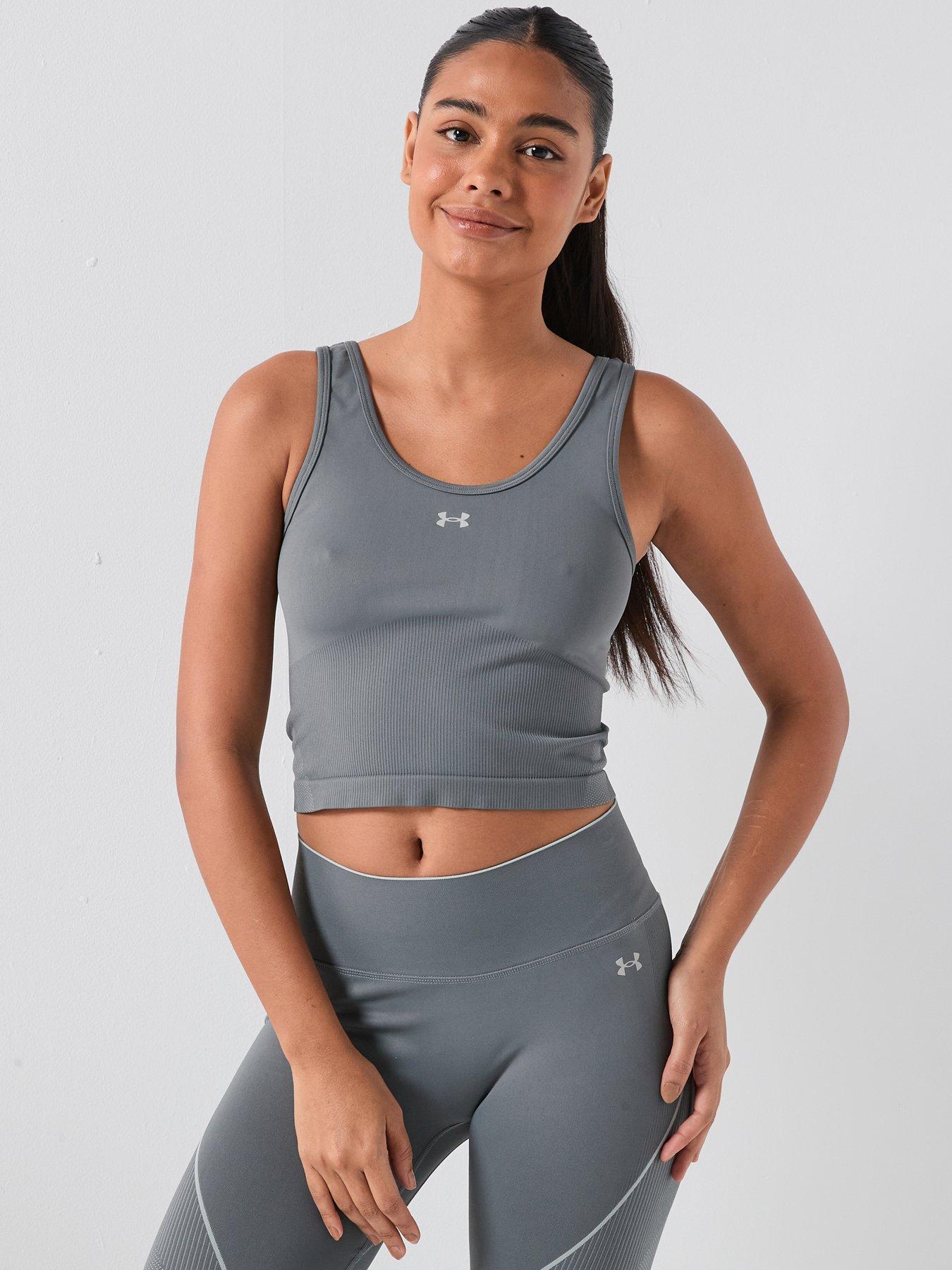 UNDER ARMOUR Womens Training Vanish Seamless Tank - Clay Green