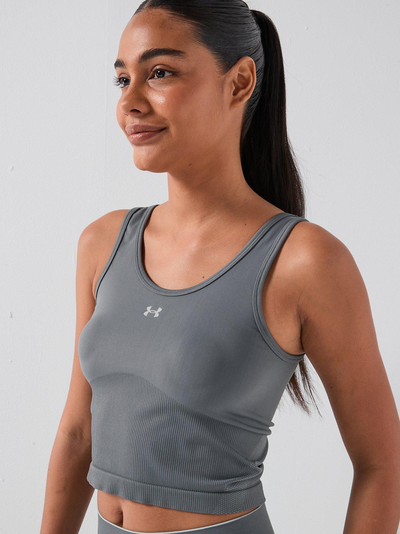 Image 4 of 6 of UNDER ARMOUR Womens Training Vanish Seamless Tank - Grey