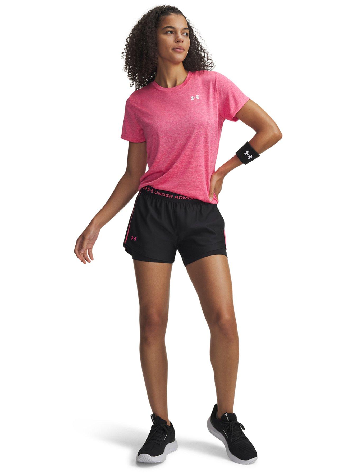 Image 3 of 4 of UNDER ARMOUR Womens Training Tech Play Up 2-In-1 Short - Black