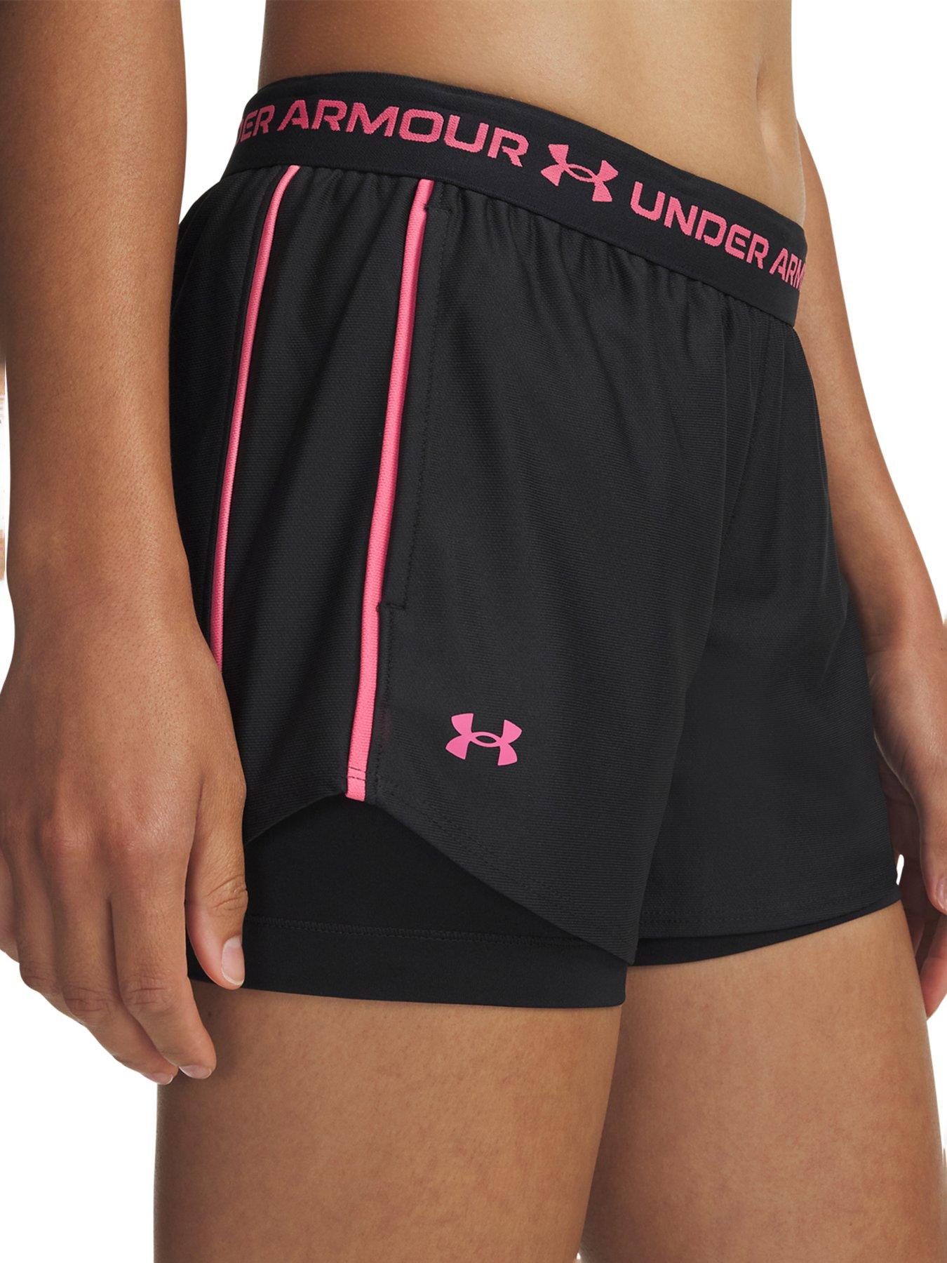 Image 4 of 4 of UNDER ARMOUR Womens Training Tech Play Up 2-In-1 Short - Black