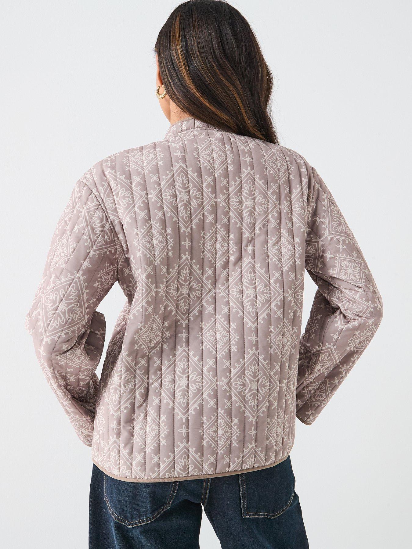 Image 2 of 6 of Vero Moda Clara Quilted Jacket - Beige