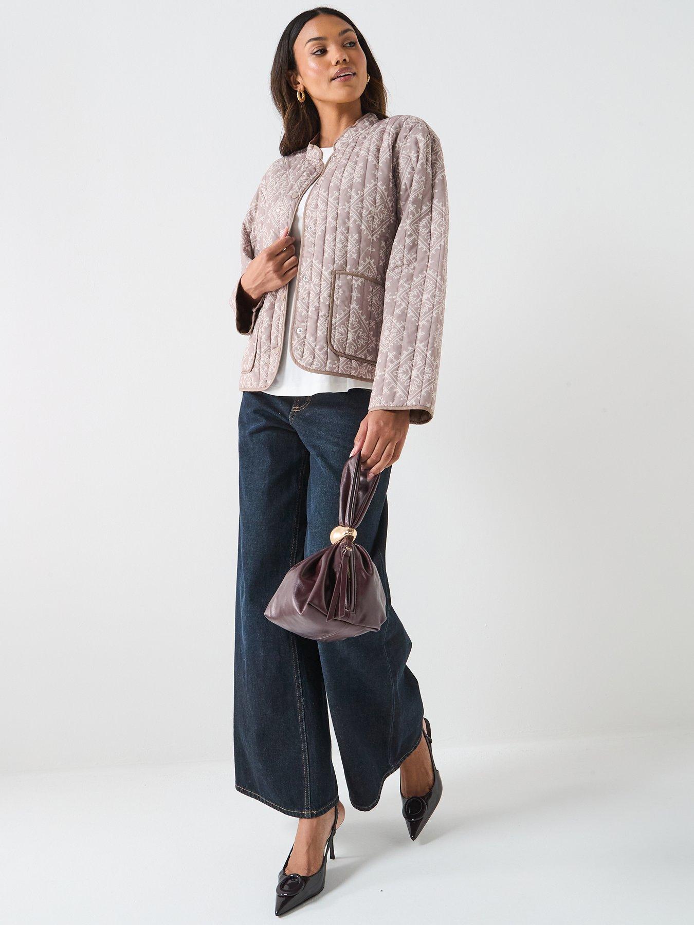 Image 3 of 6 of Vero Moda Clara Quilted Jacket - Beige