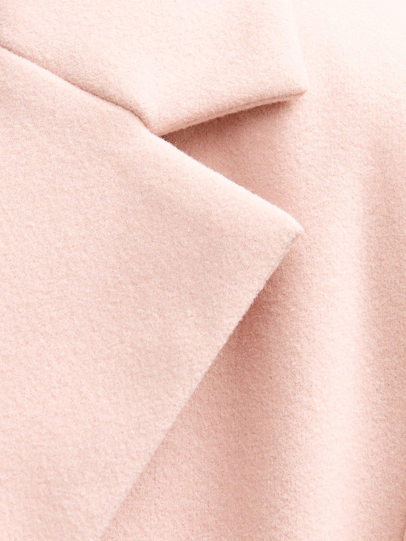 Image 5 of 5 of New Look Open Front Longline Coat - Pink