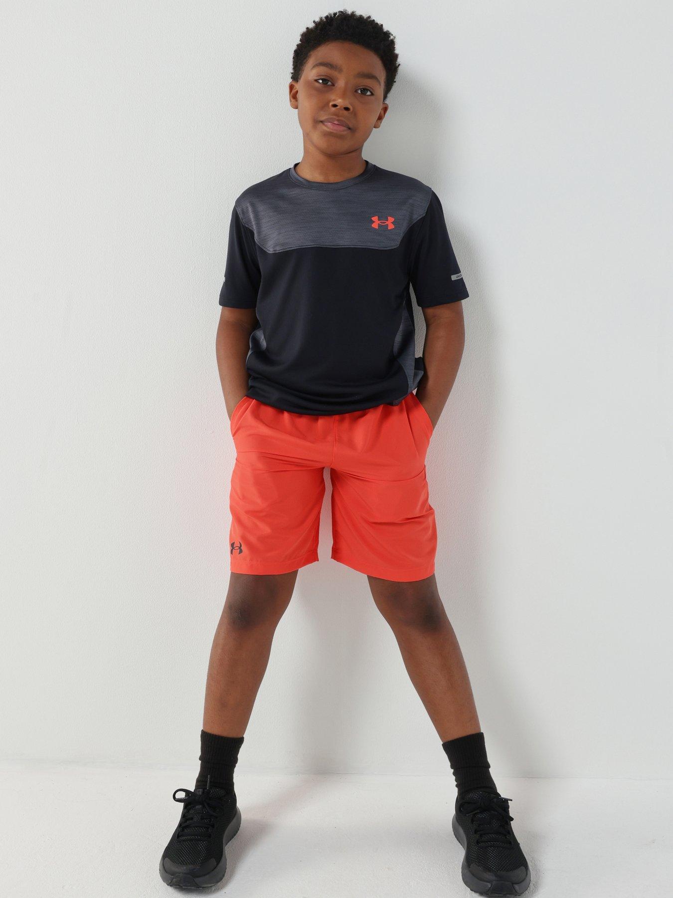 UNDER ARMOUR Junior Boys Training Tech Woven Short - Red