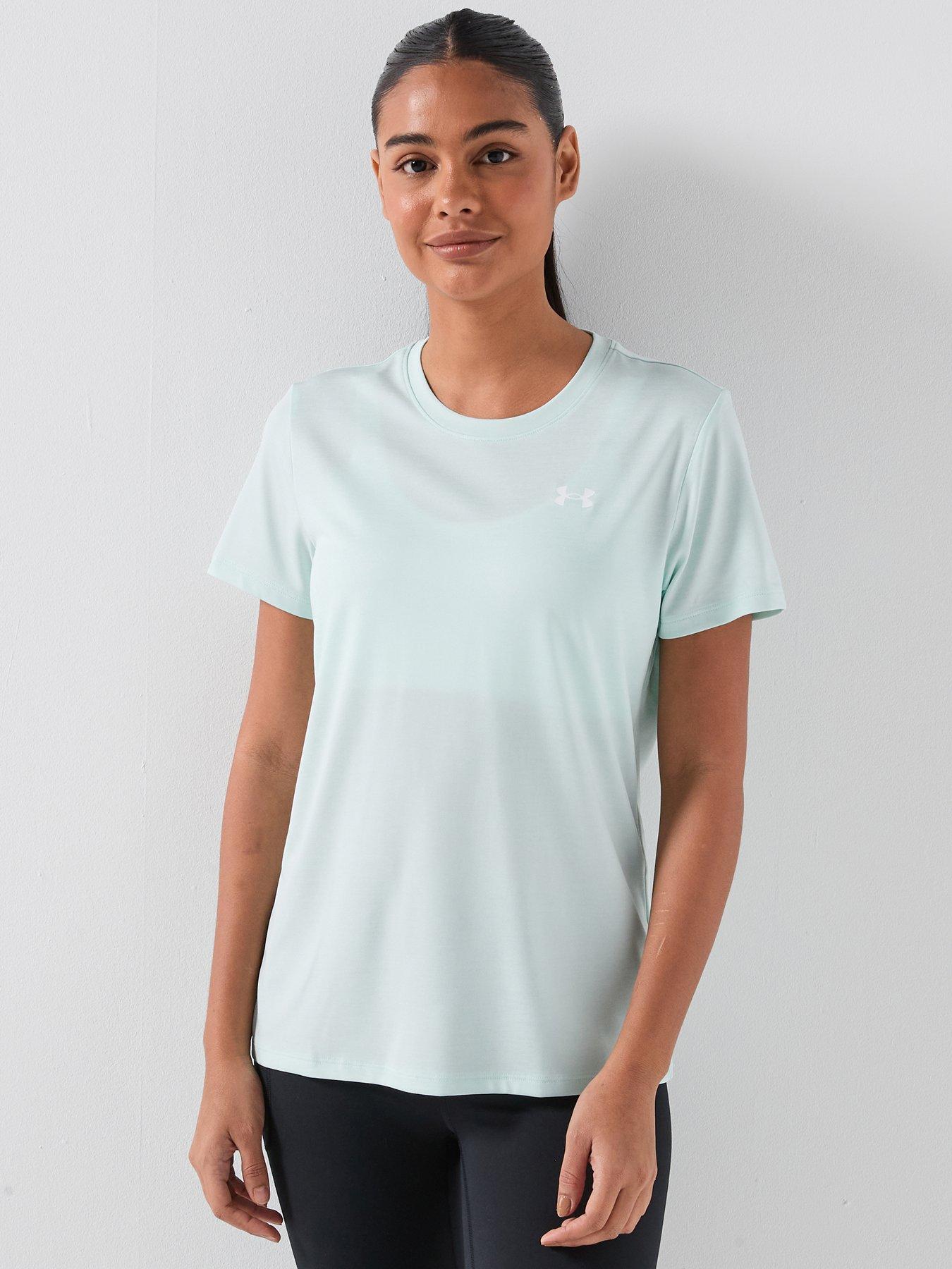UNDER ARMOUR Womens Training Tech Short Sleeve Crew Neck T-Shirt - Green