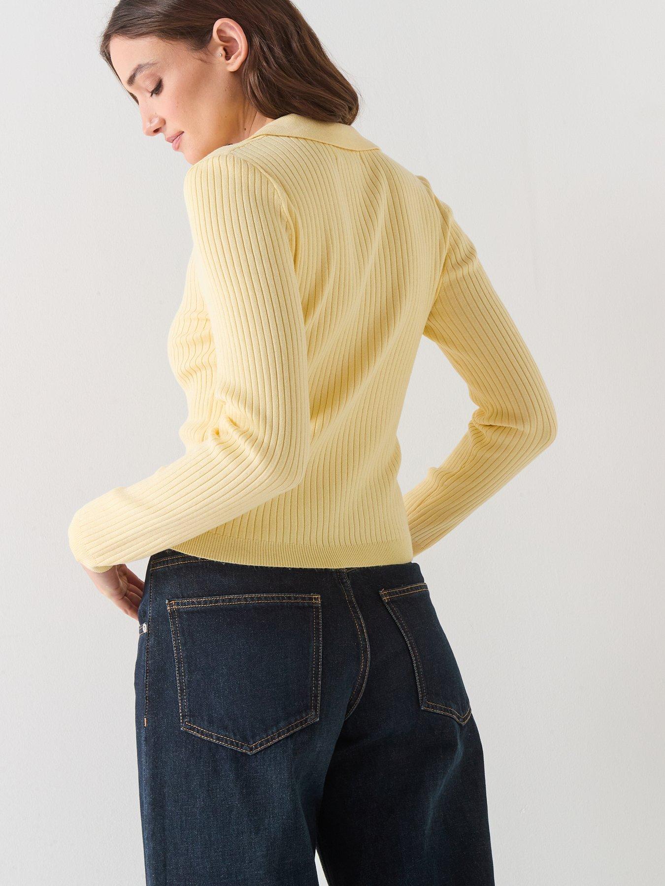 Image 2 of 6 of Only Kaya Long Sleeve Polo Neck Jumper - Yellow