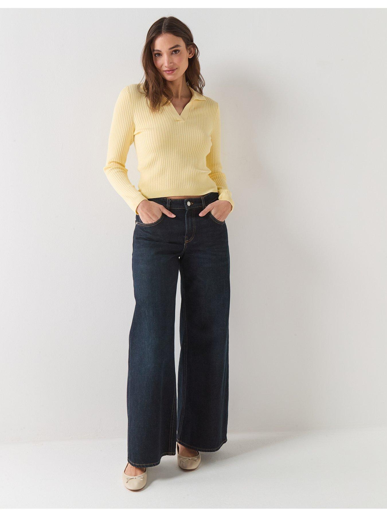Image 3 of 6 of Only Kaya Long Sleeve Polo Neck Jumper - Yellow