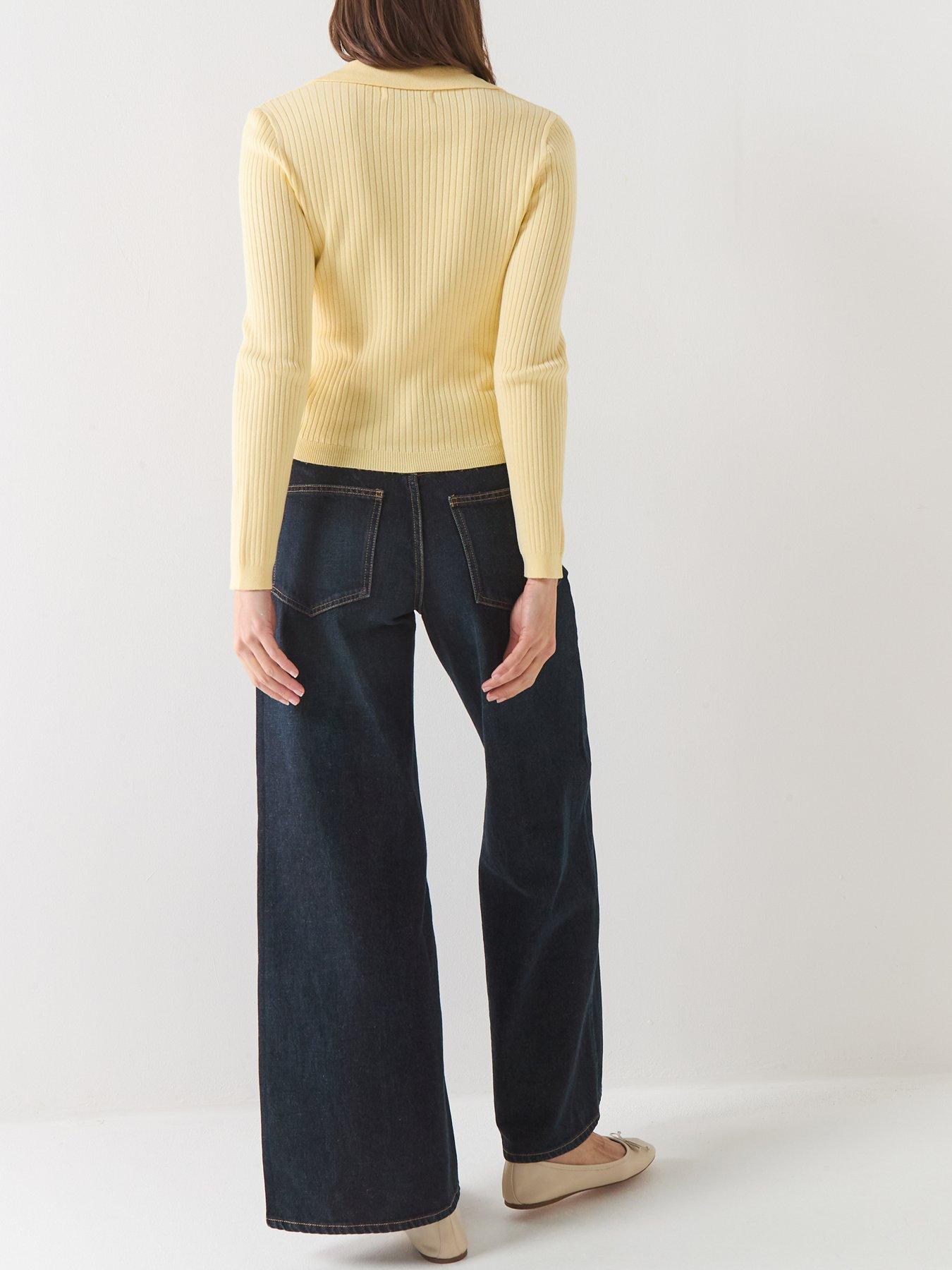 Image 6 of 6 of Only Kaya Long Sleeve Polo Neck Jumper - Yellow