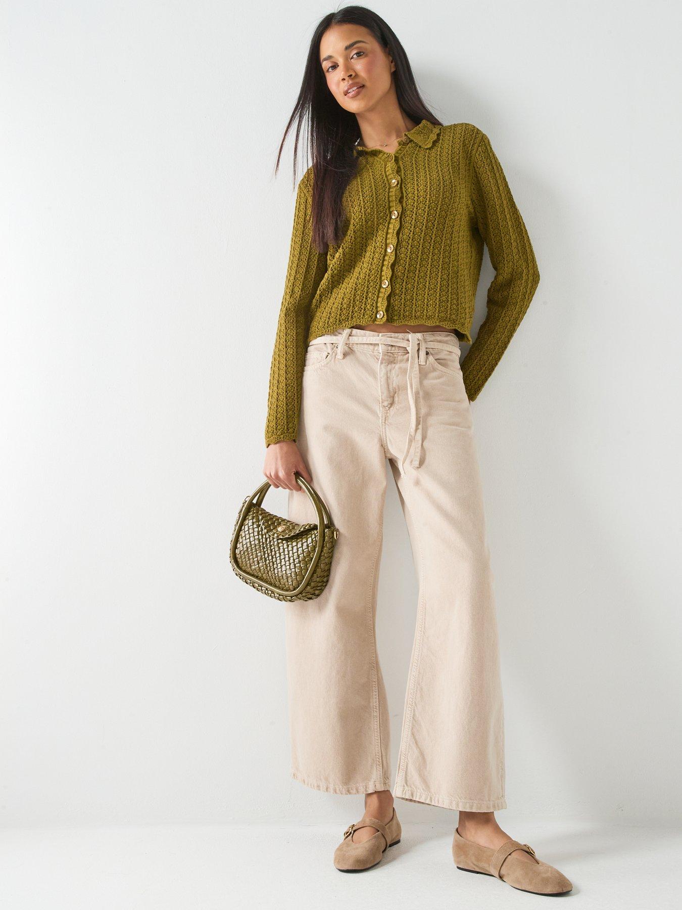 Image 3 of 5 of JDY Jdycamil Collared Cardigan - Green