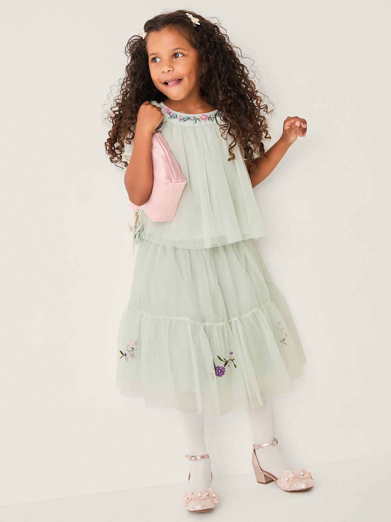 Monsoon Girls Amina Embellishment Set - Light Green