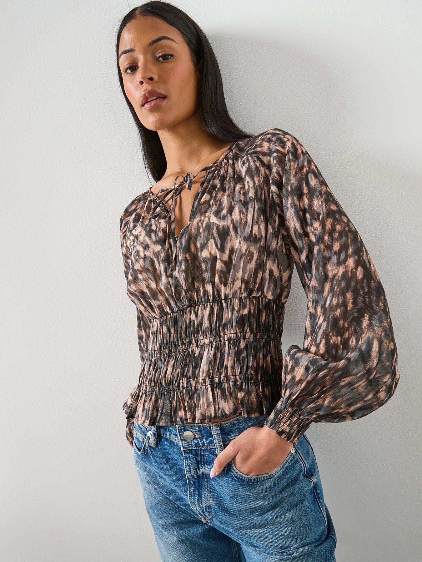 AllSaints Cern Top - Prowl Golden Brown