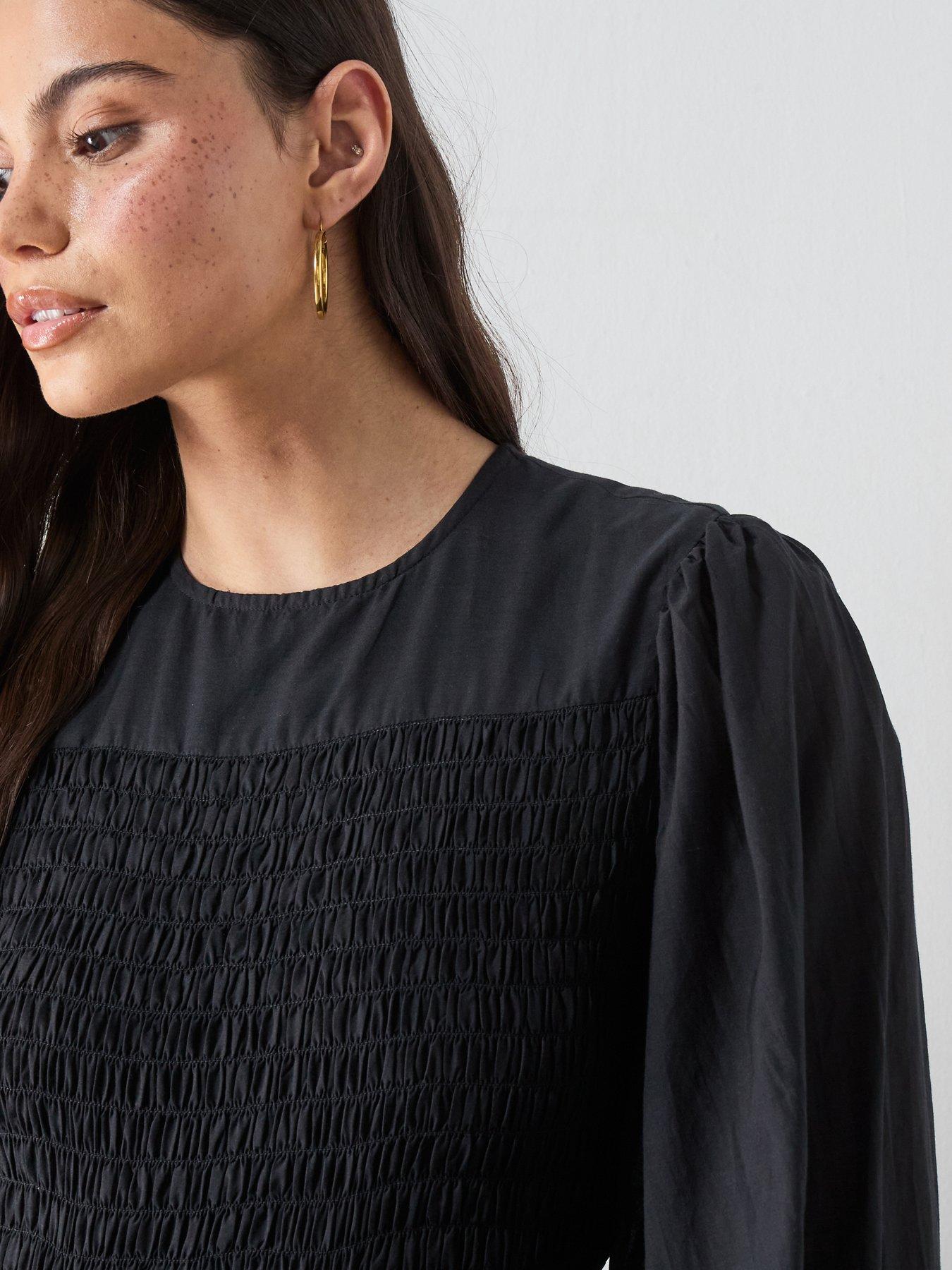 Image 4 of 6 of AllSaints Chia Dress - Black - Black