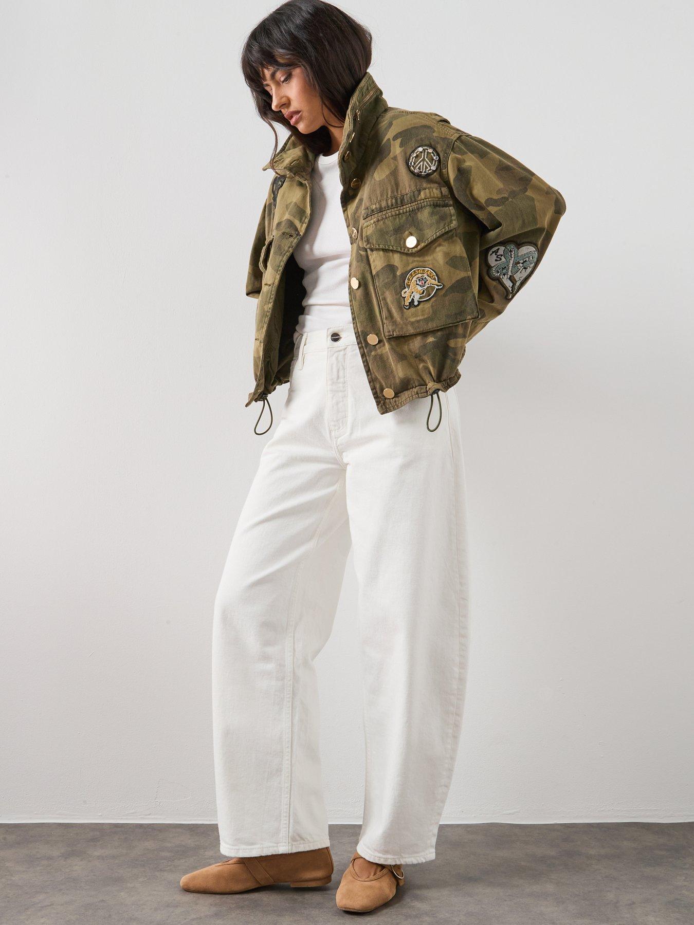 Image 3 of 6 of AllSaints Clay Patch Jacket - Camo Green