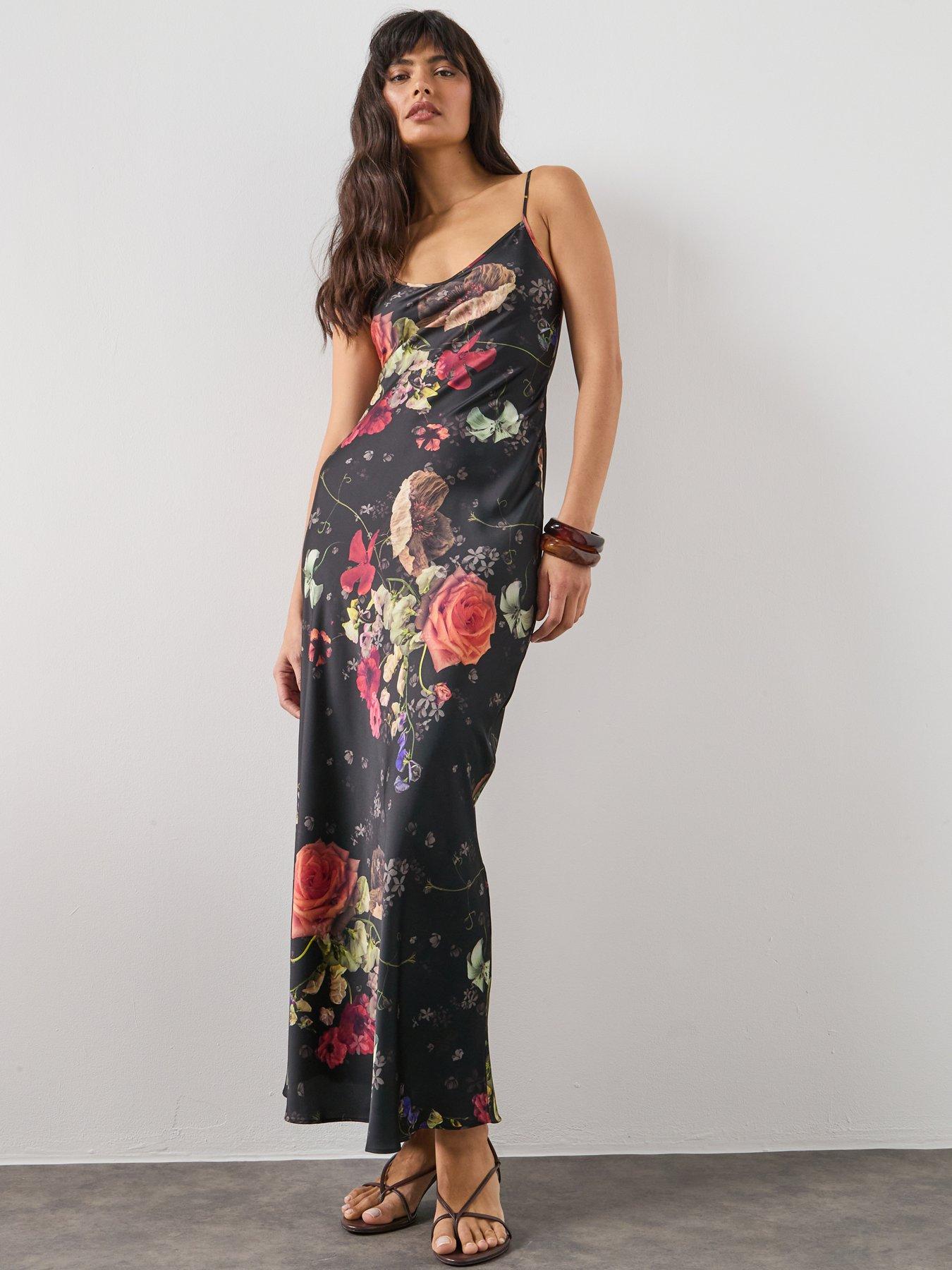 AllSaints Bryony Dress - Haze Black | Very