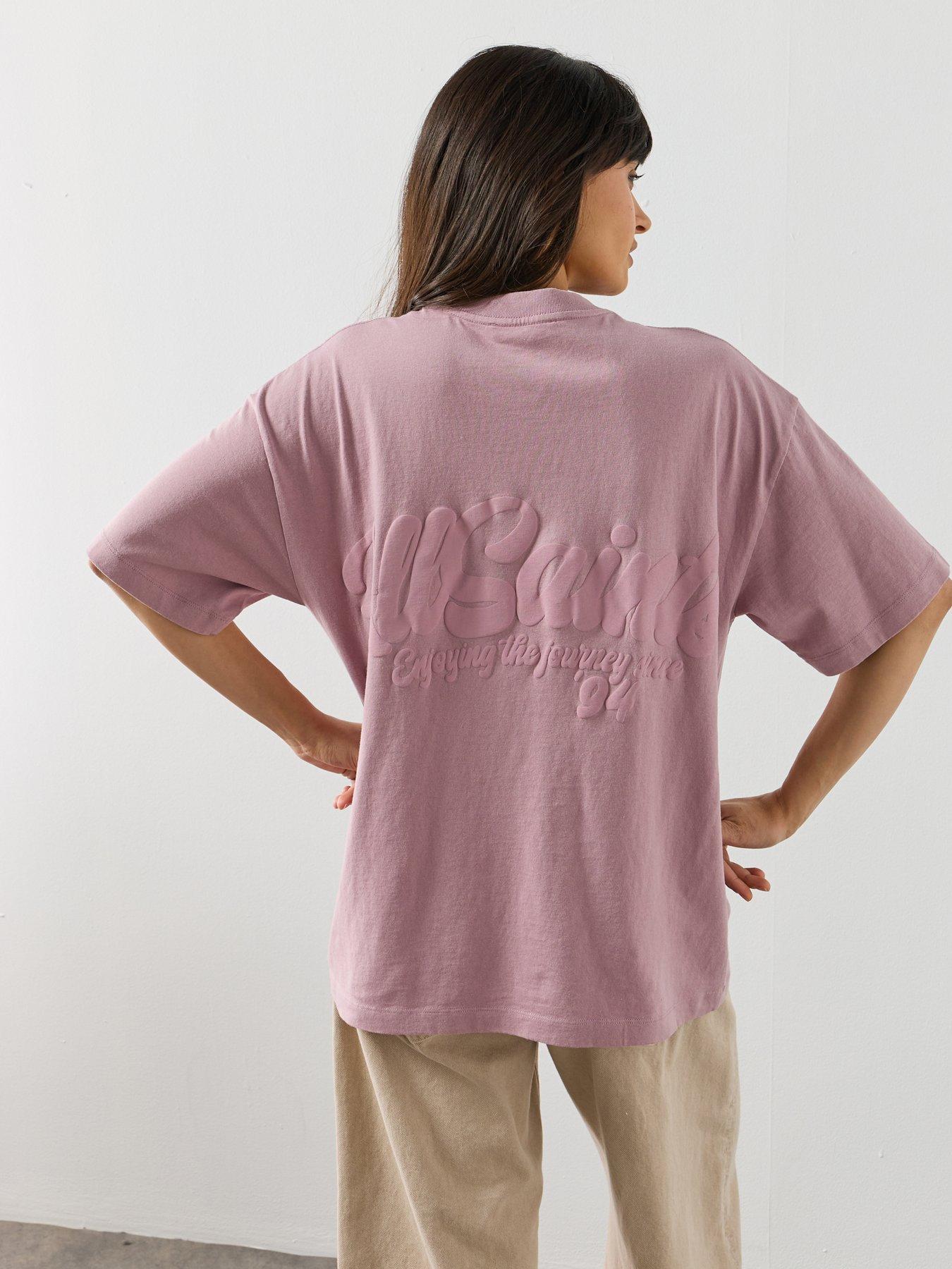 AllSaints Odyssey Etta T-Shirt, Purple, Size Xs, Women