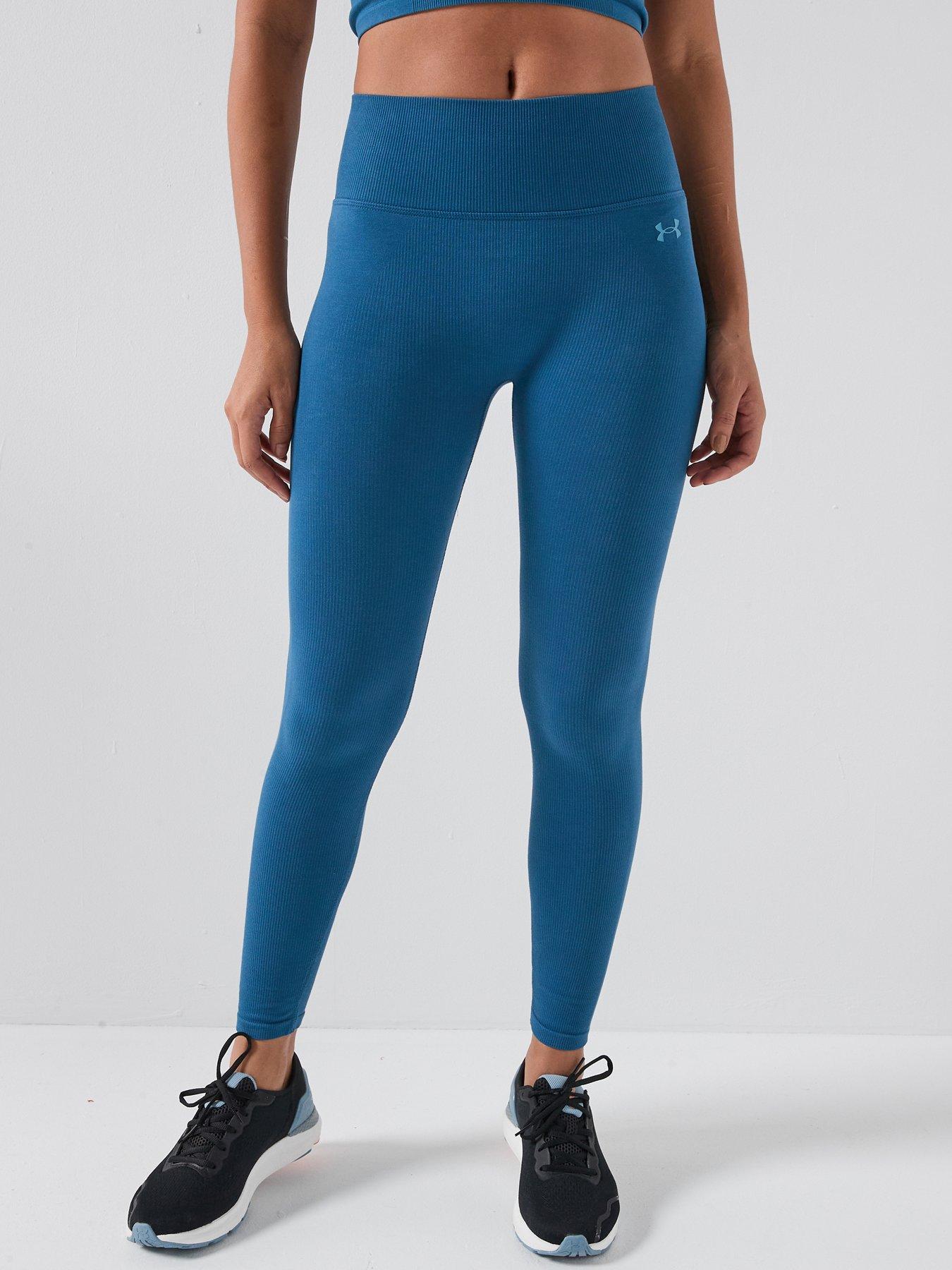 UNDER ARMOUR Womens Cotton Seamless Legging - Blue