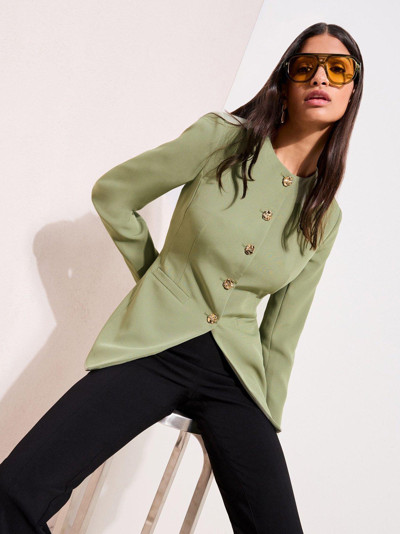Friends Like These Collarless Blazer - Green