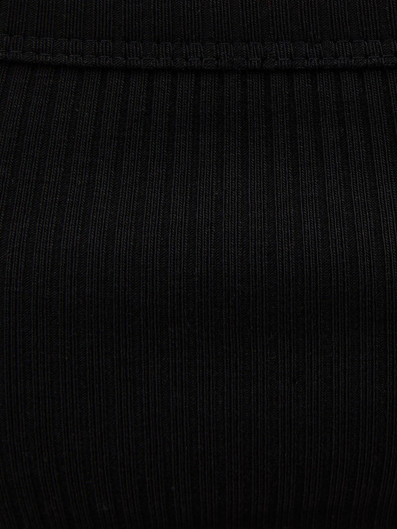 Image 5 of 5 of New Look Square Neck Vest Top - Black