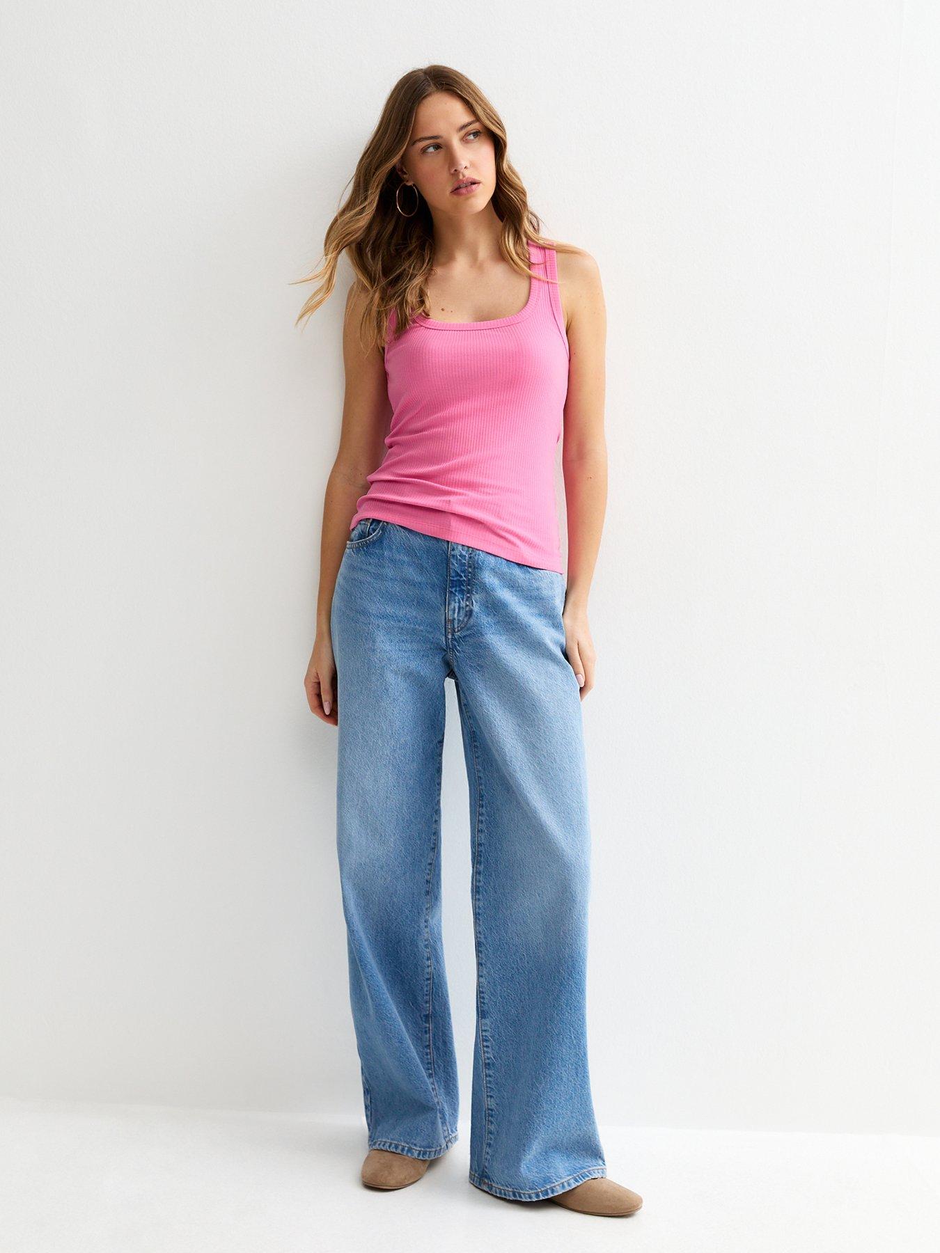 New Look Square Neck Vest Top - Bright Pink | Very