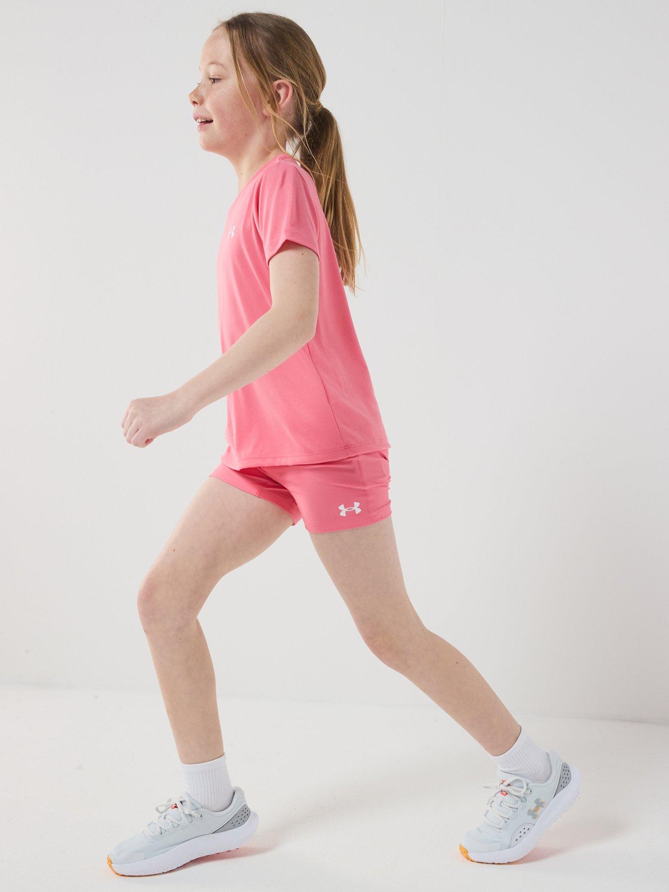 Image 1 of 7 of UNDER ARMOUR Junior Girls Training Hg Short - Pink