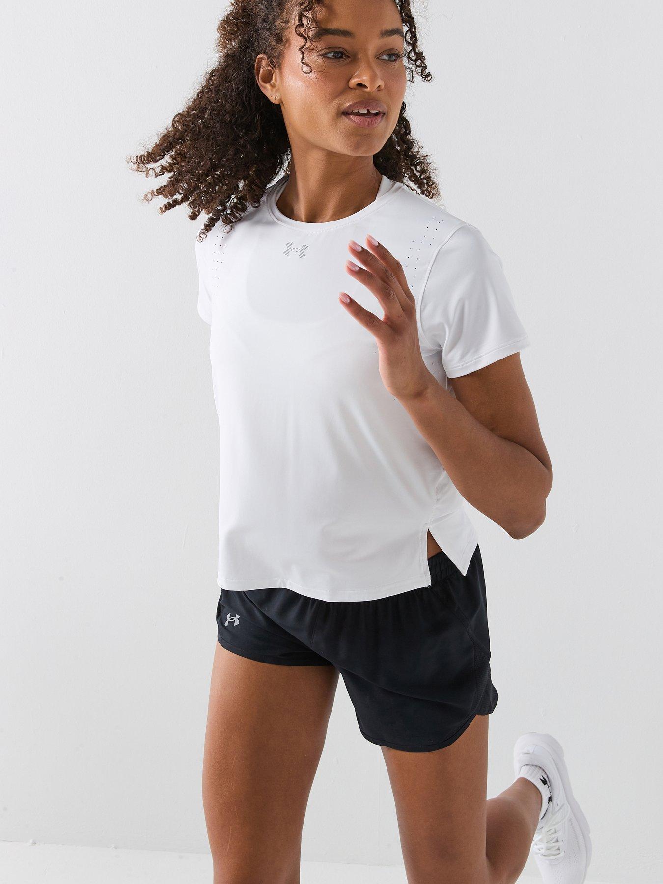 UNDER ARMOUR: Womens Running Launch Elite Short Sleeve T-Shirt - White