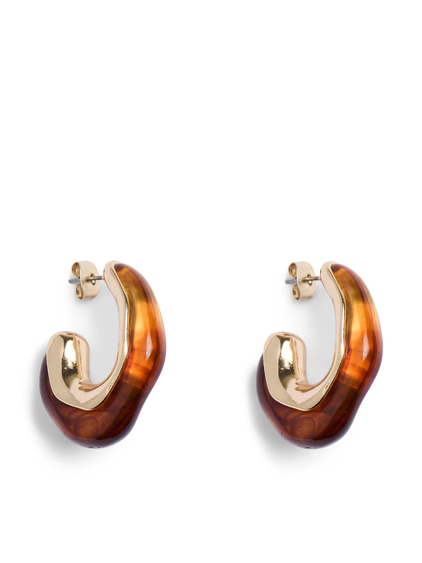 PIECES Pcreila D Earrings Bundle - Brown