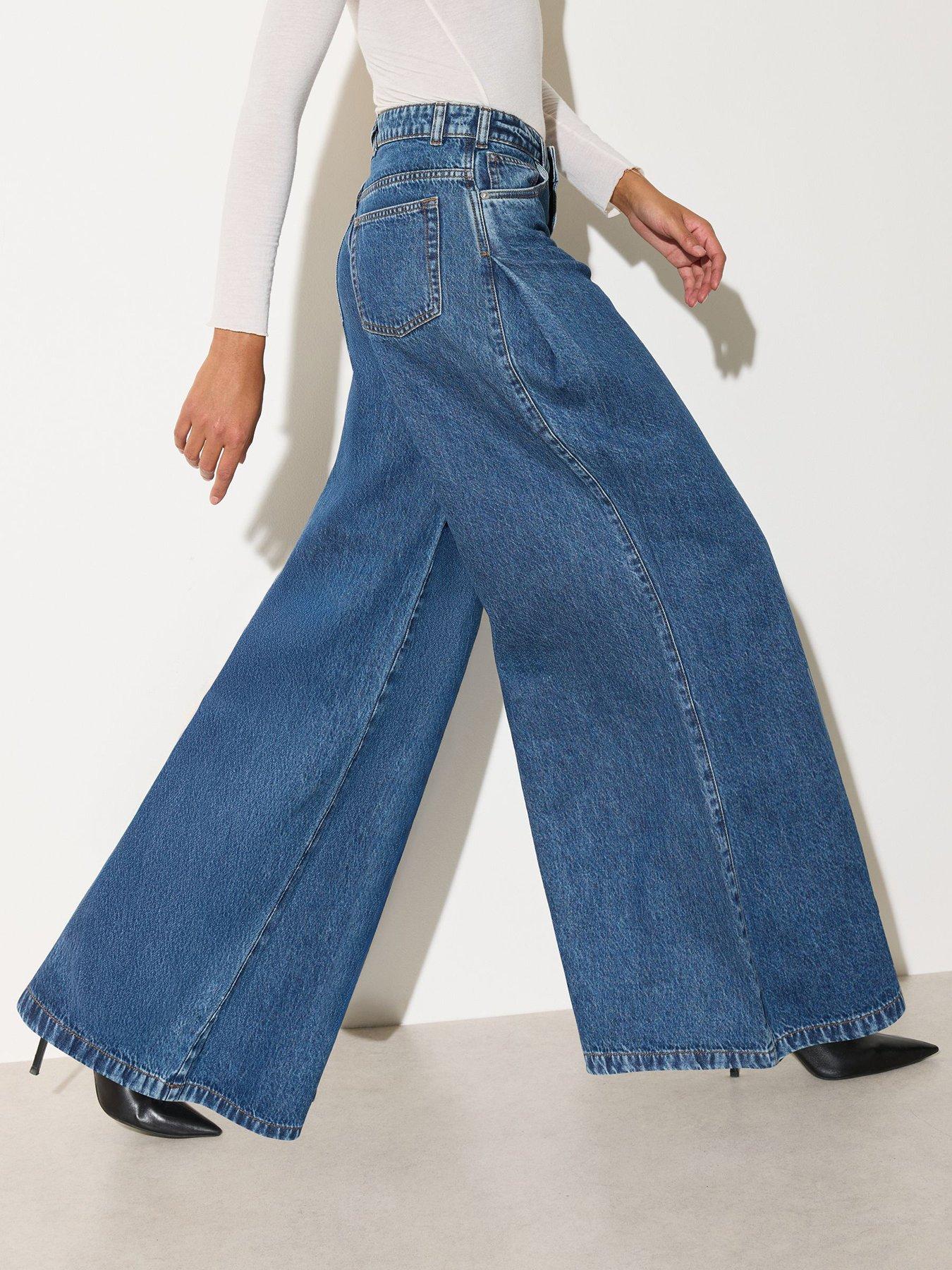 Friends Like These Colossal Wide Jean, Blue, Size 18, Women