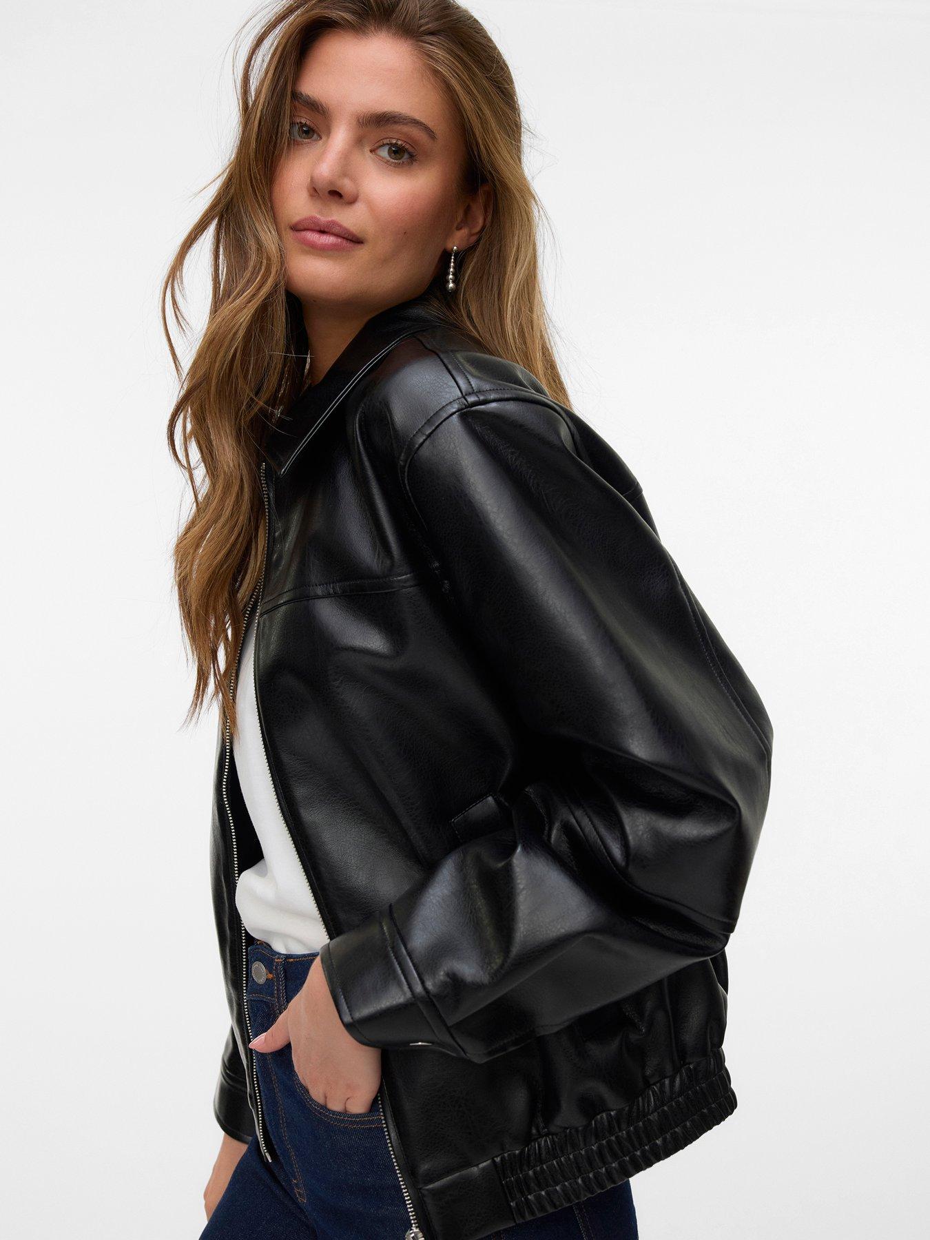 vero-moda-short-coated-jacket-black