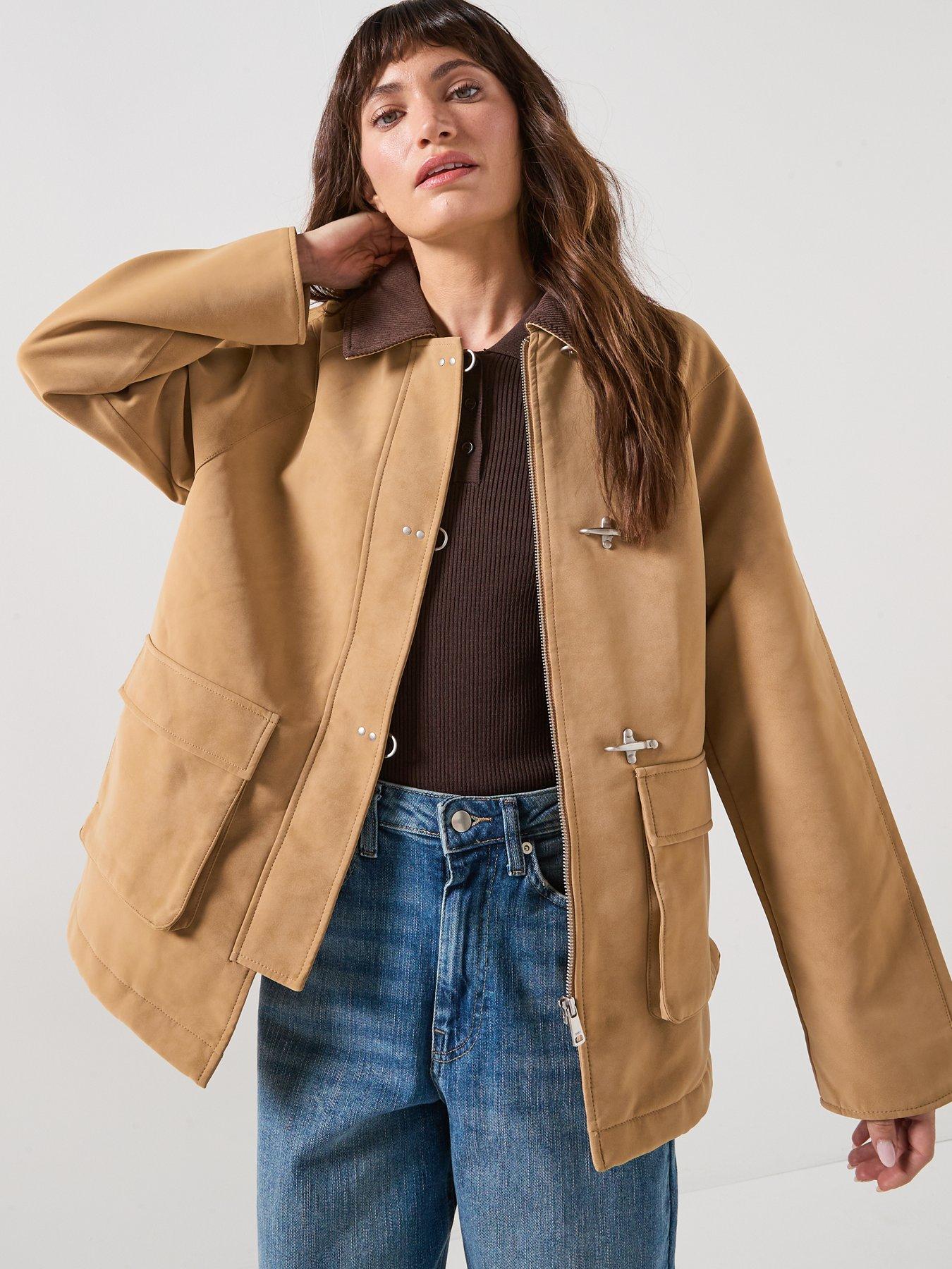 Only Faux Suede Jacket - Brown