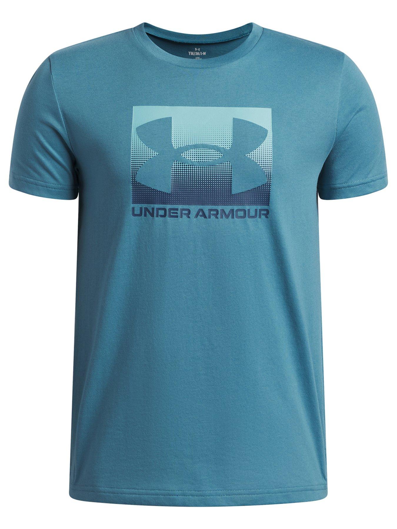 UNDER ARMOUR Junior Boys Training, Blue, Size S=7-8 Years