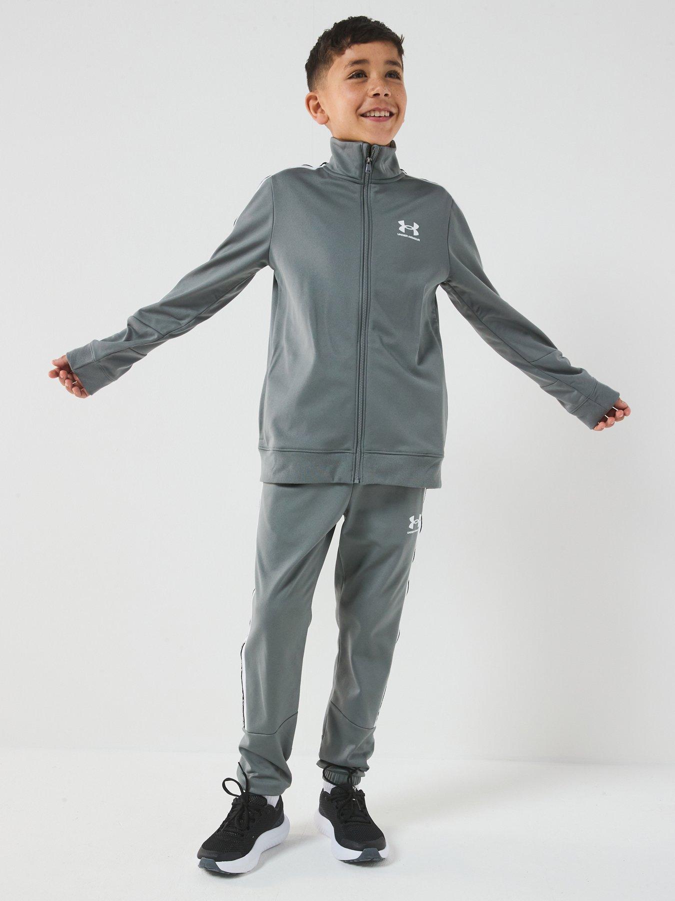 Under Armour Junior Boys Training Icon Knit Tracksuit - Green