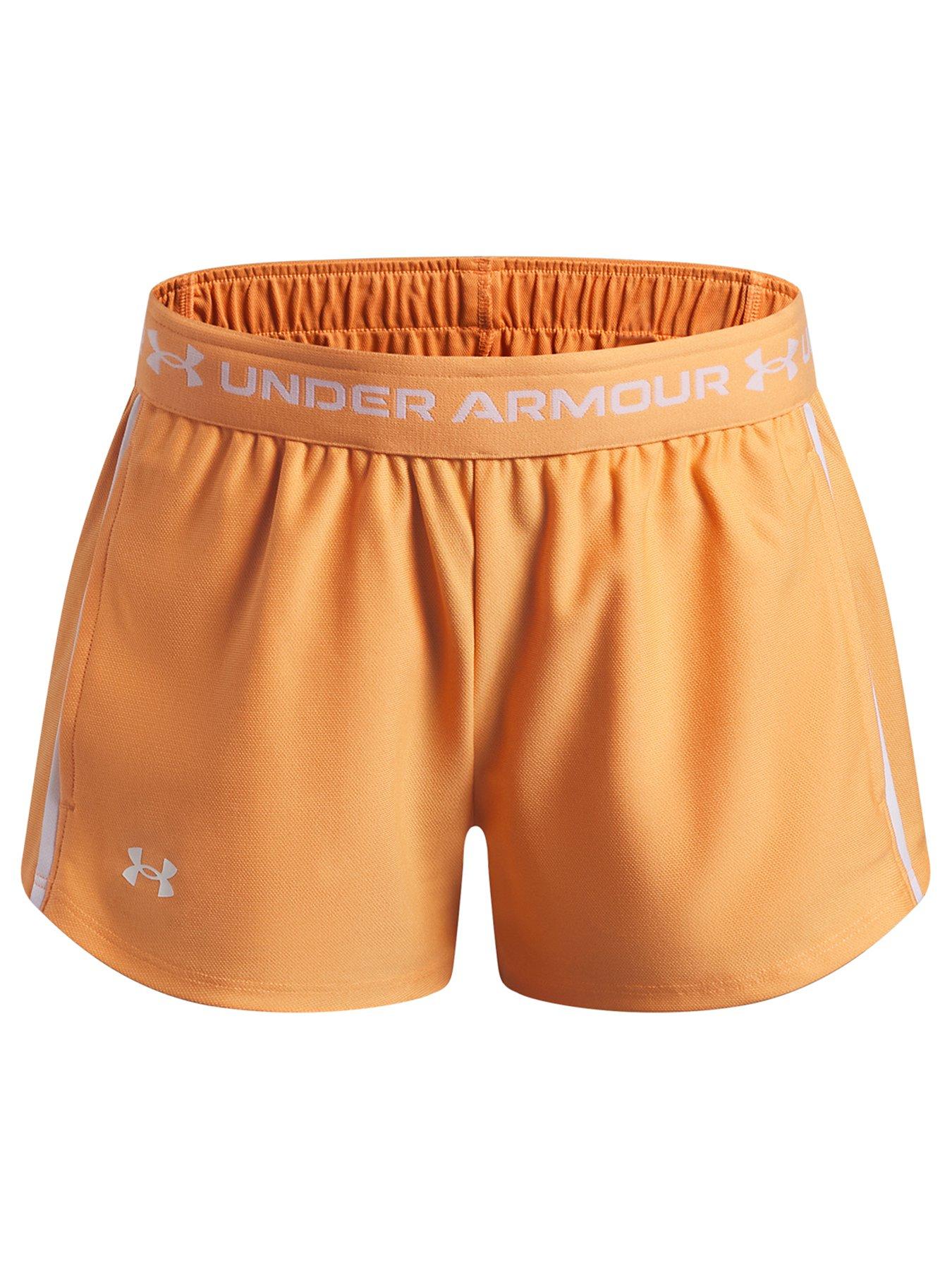 UNDER ARMOUR Junior Girls Training Tech Play Up Short - Orange