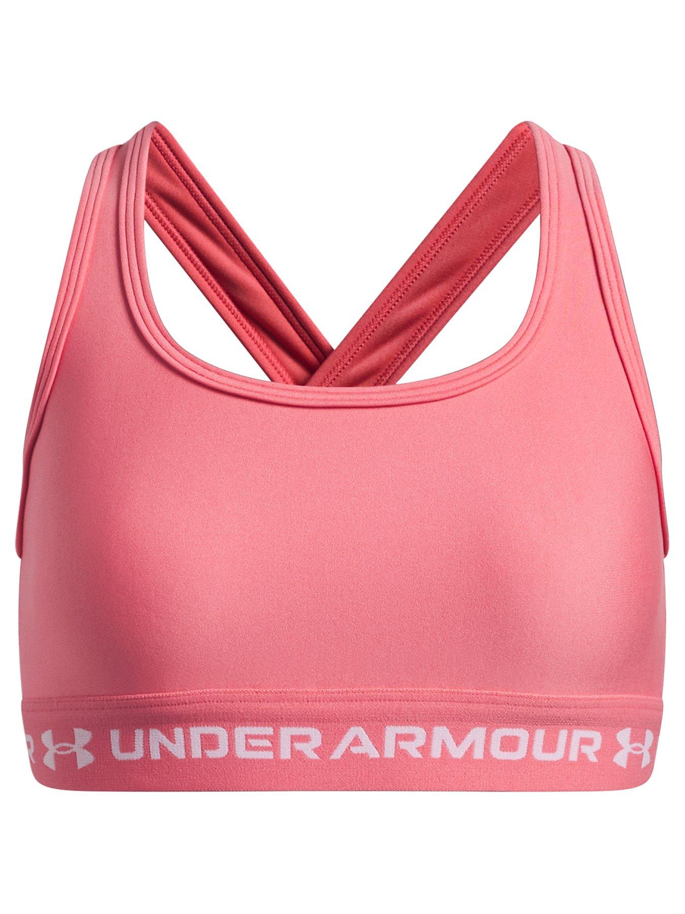 UNDER ARMOUR Junior Girls Training Crossback Mid Bra - Pink