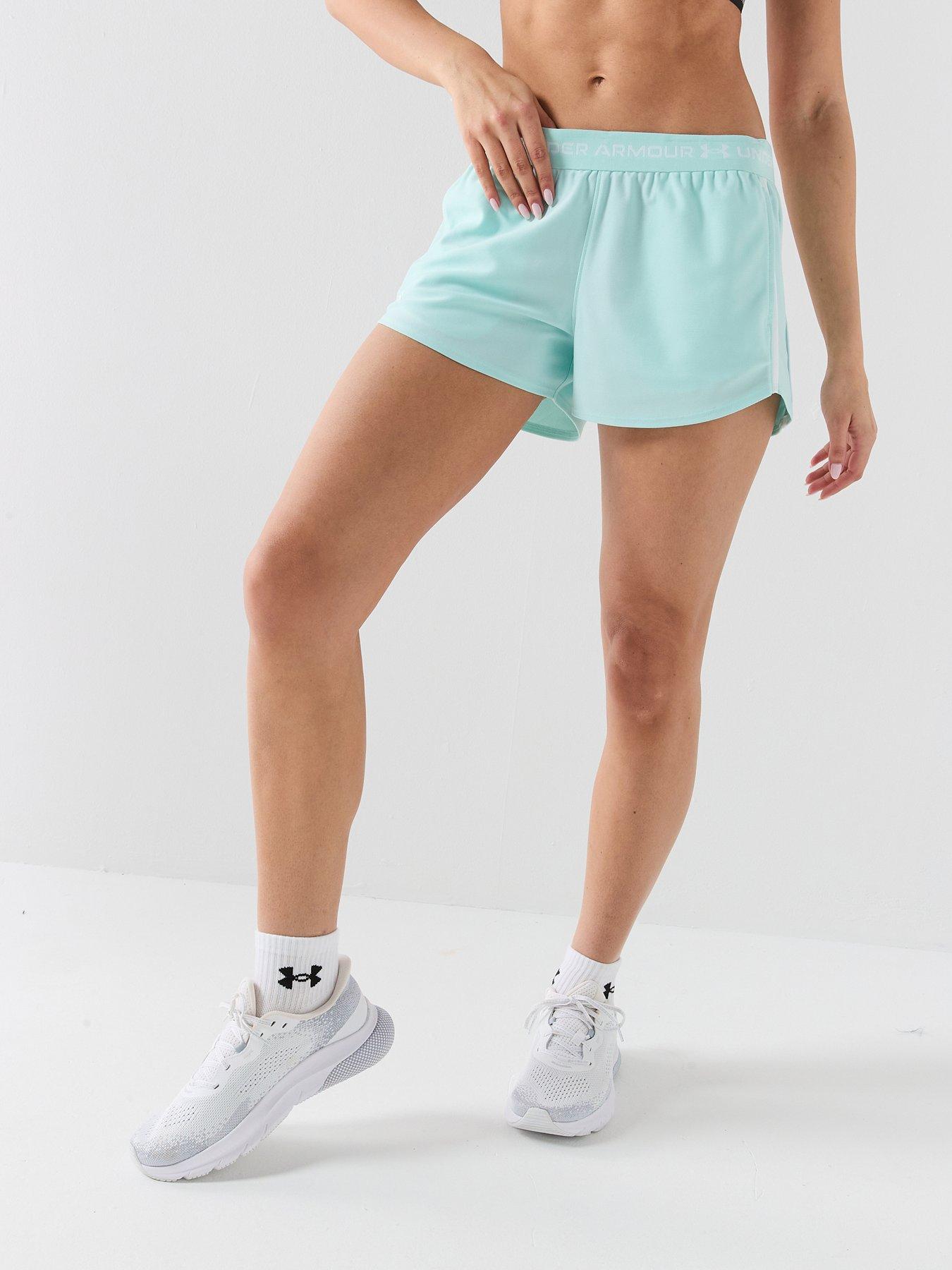 UNDER ARMOUR Womens Training Tech Play Up Short, Green, Size L, Women